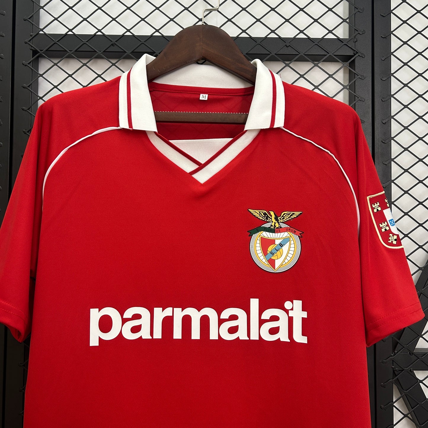 1990s Benfica Retro Football Shirt | Red White Home