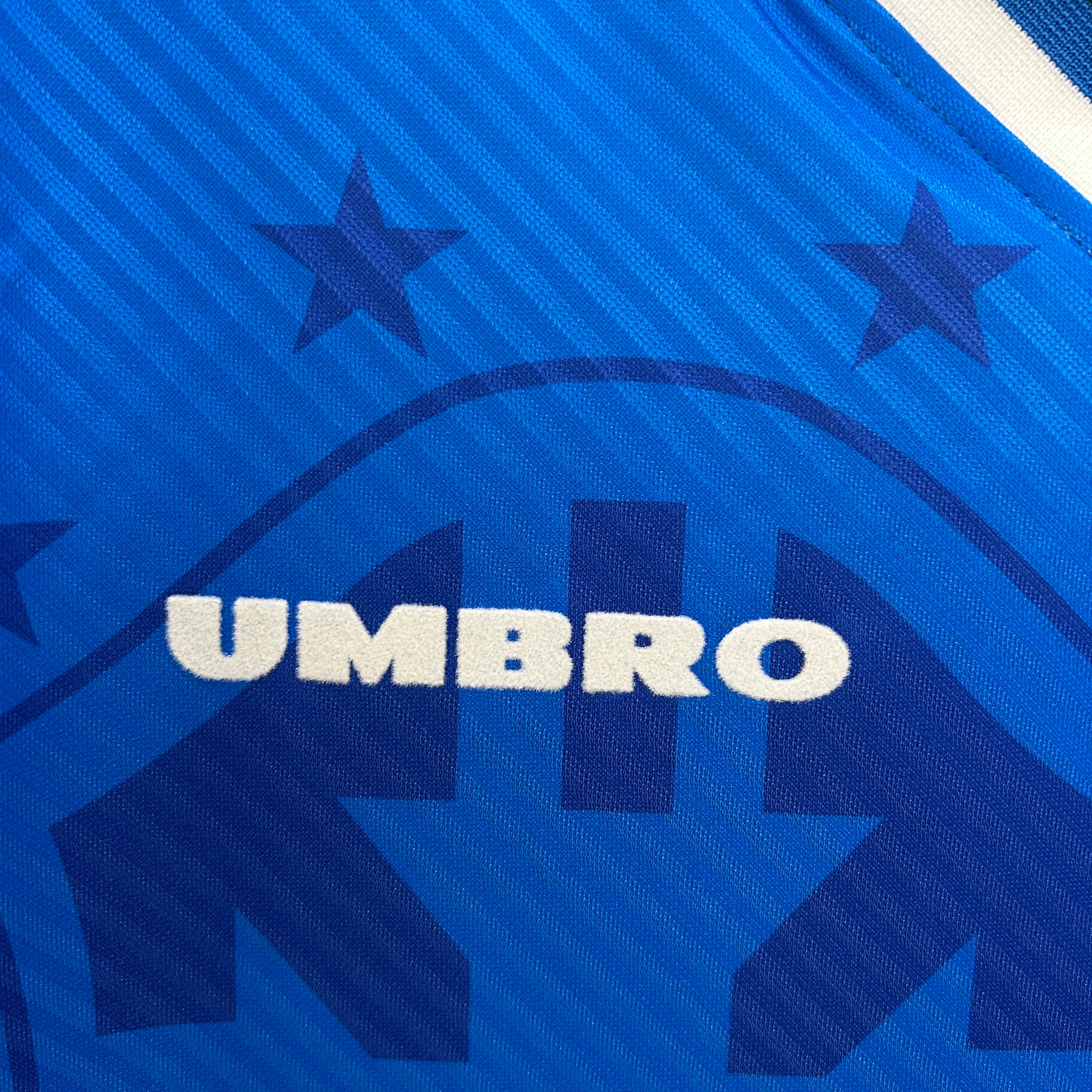 1990s Brazil Retro Football Shirt | Blue White Home