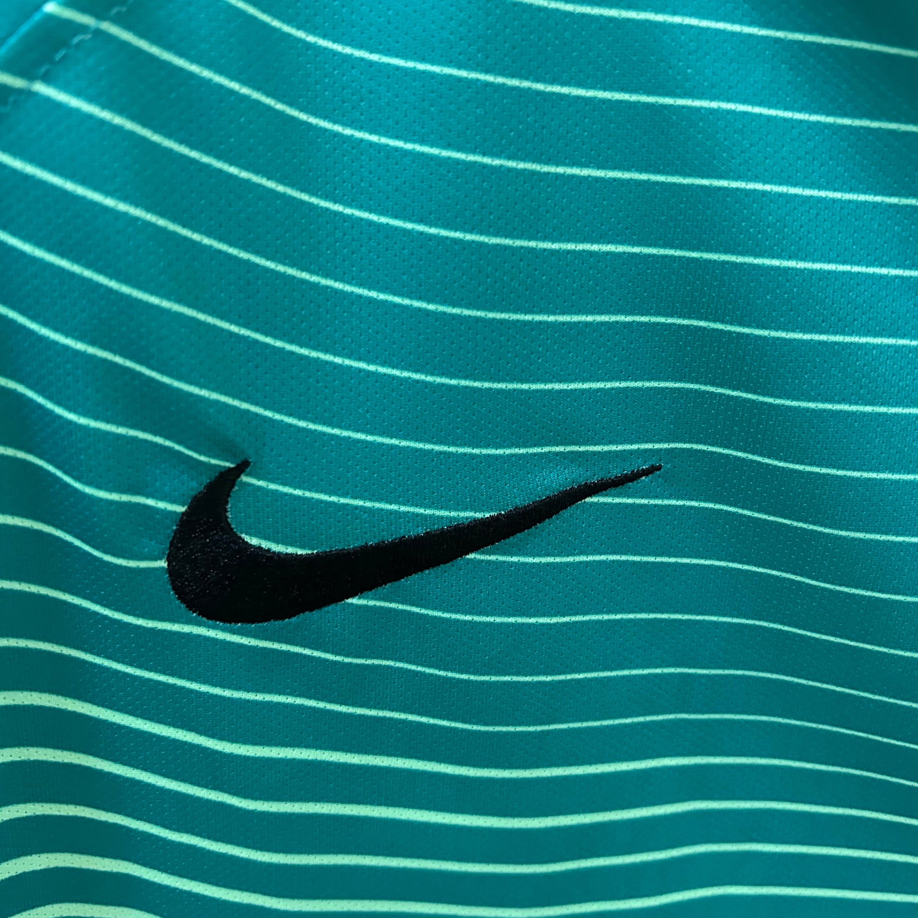 2010s Barcelona Retro Football Shirt | Teal Mint Home