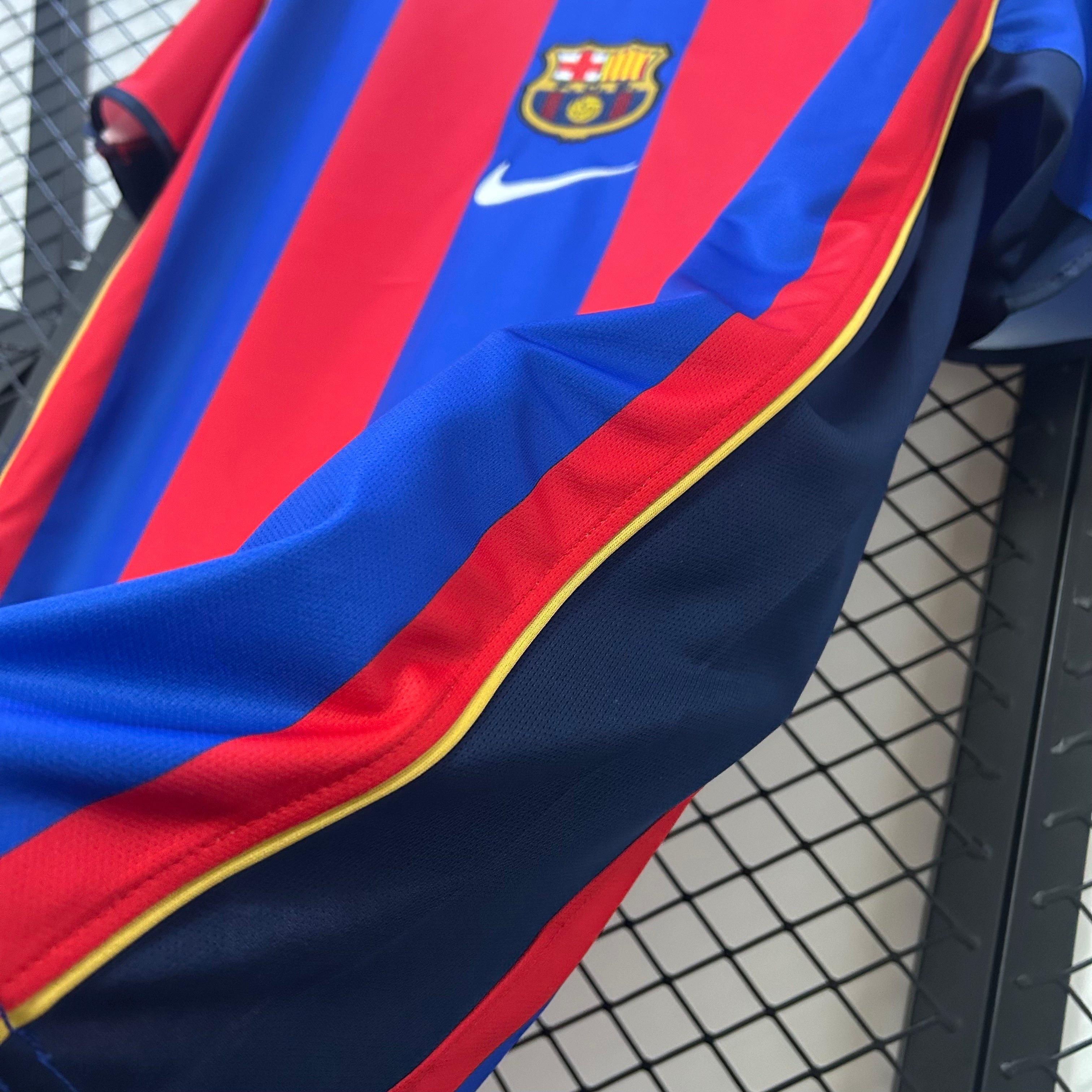 1990s Barcelona Retro Football Shirt | Red Blue Home