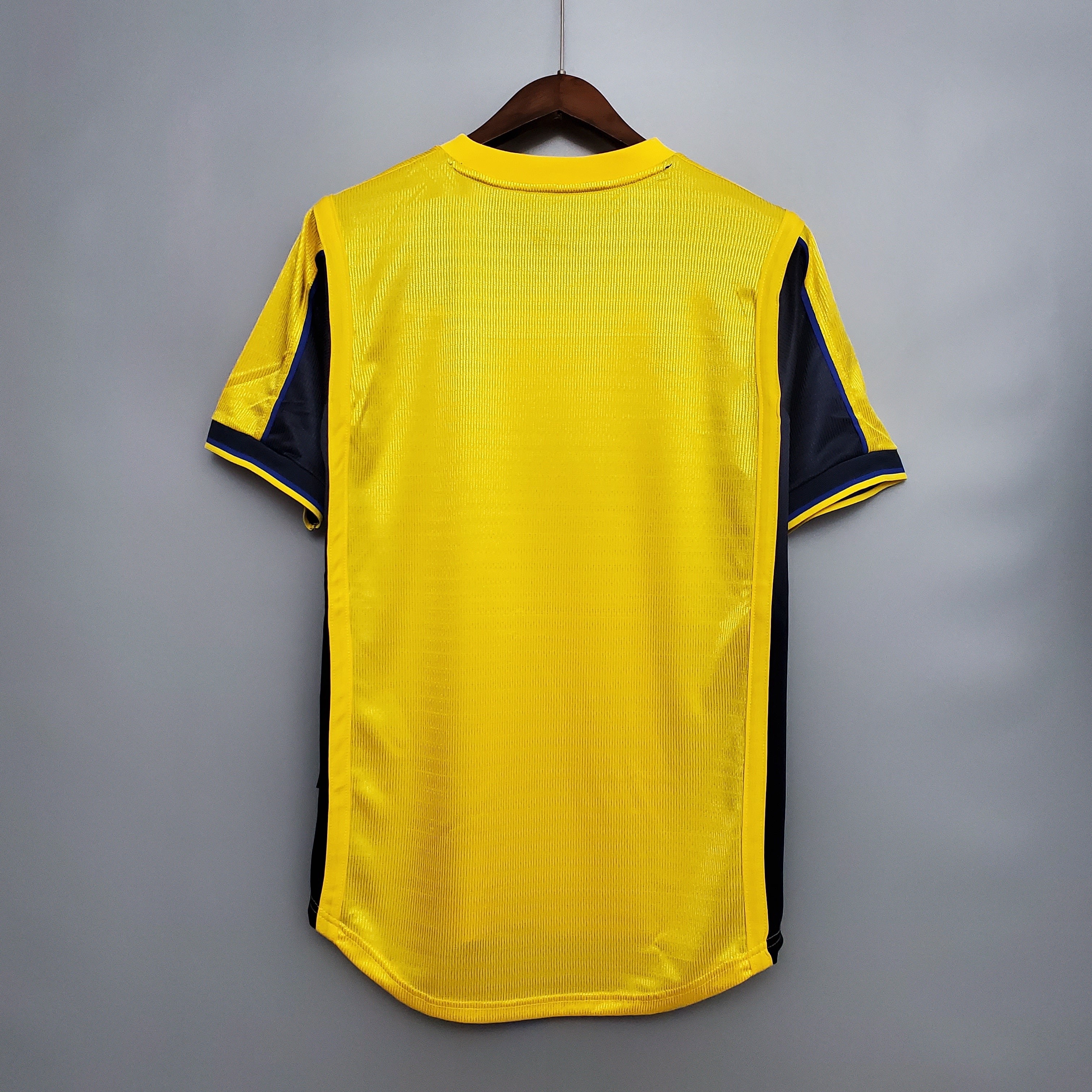 1990s Arsenal Retro Football Shirt | Yellow Navy Home