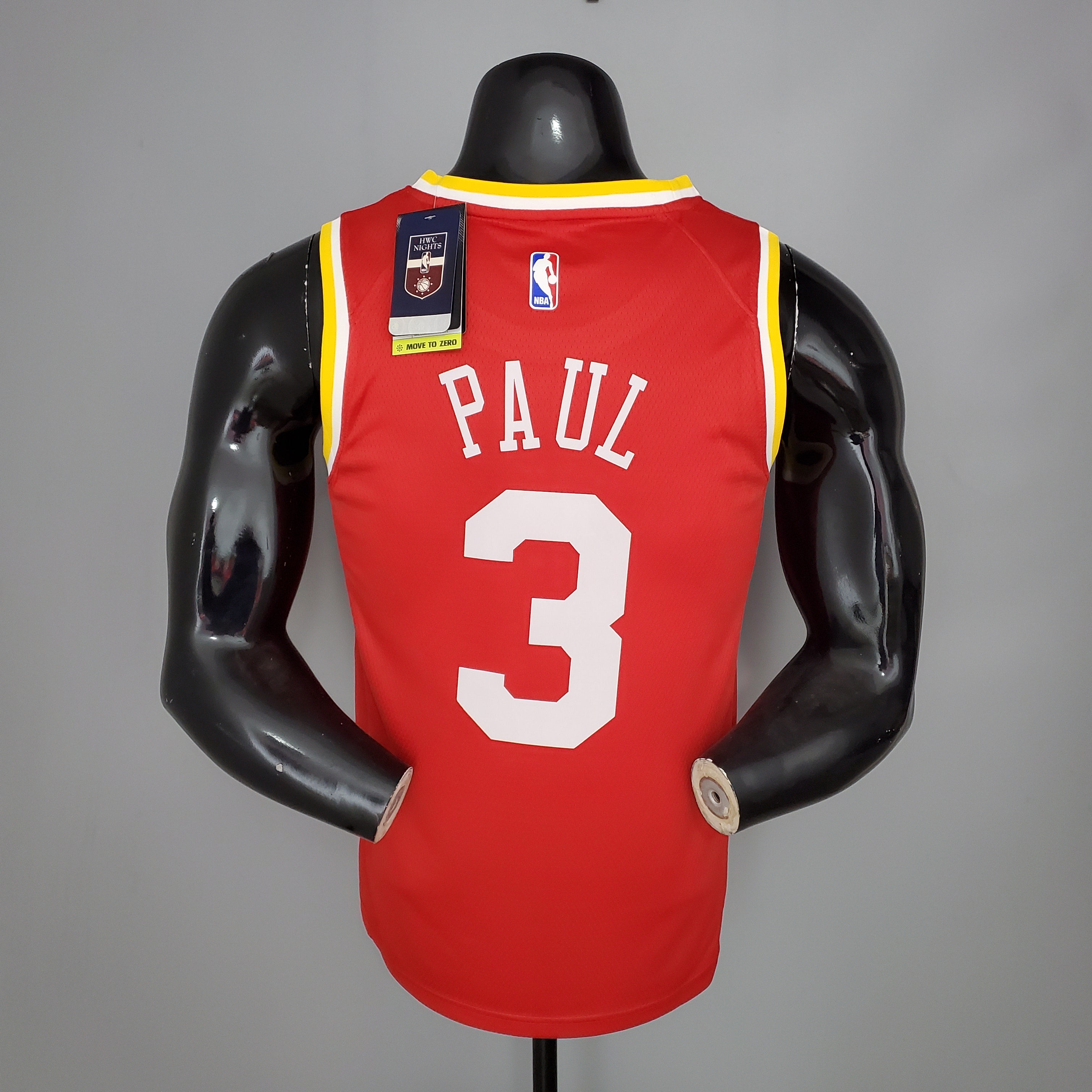 2020 Houston Paul #3 Retro Basketball Jersey
