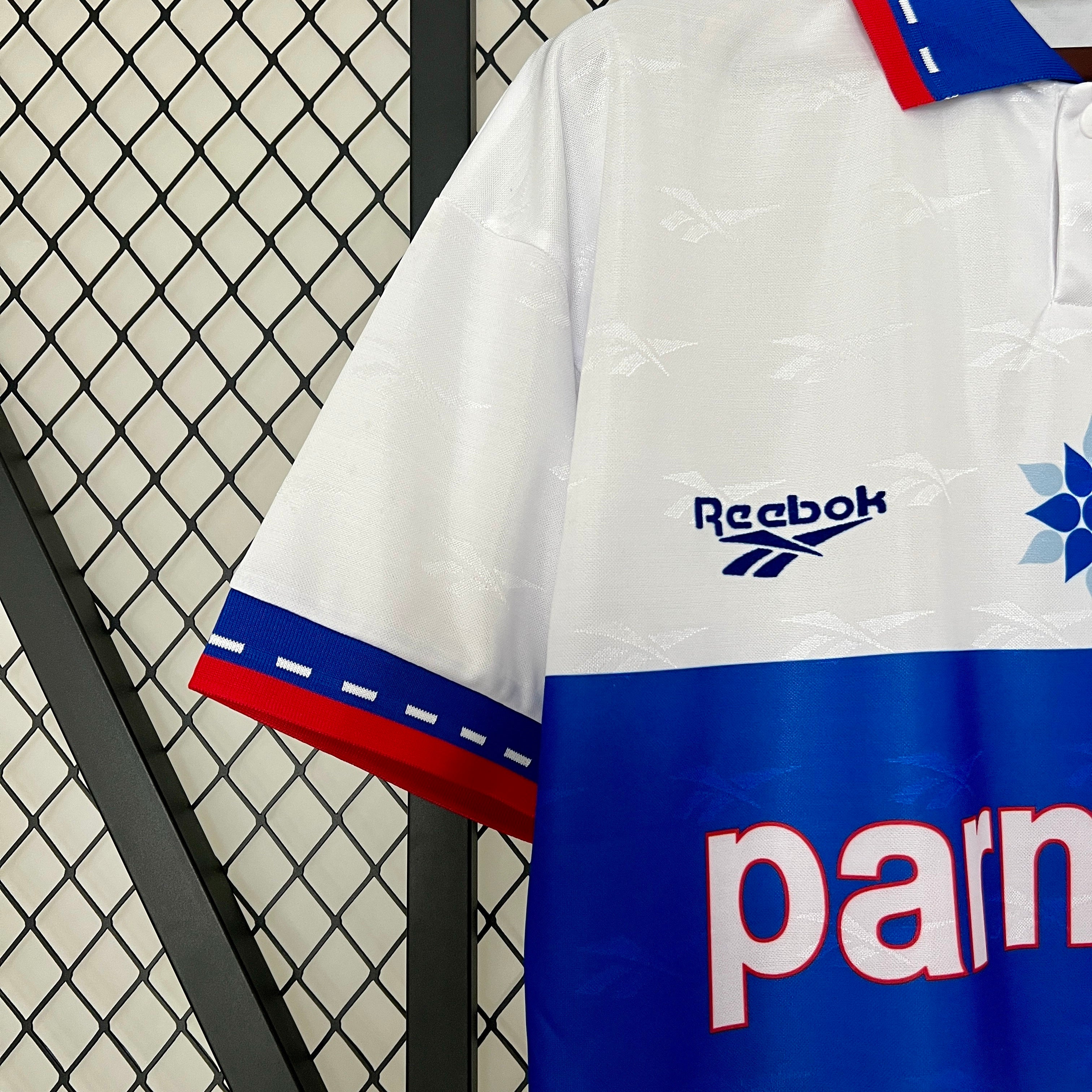 1990s Cremonese Retro Football Shirt | White Blue Home