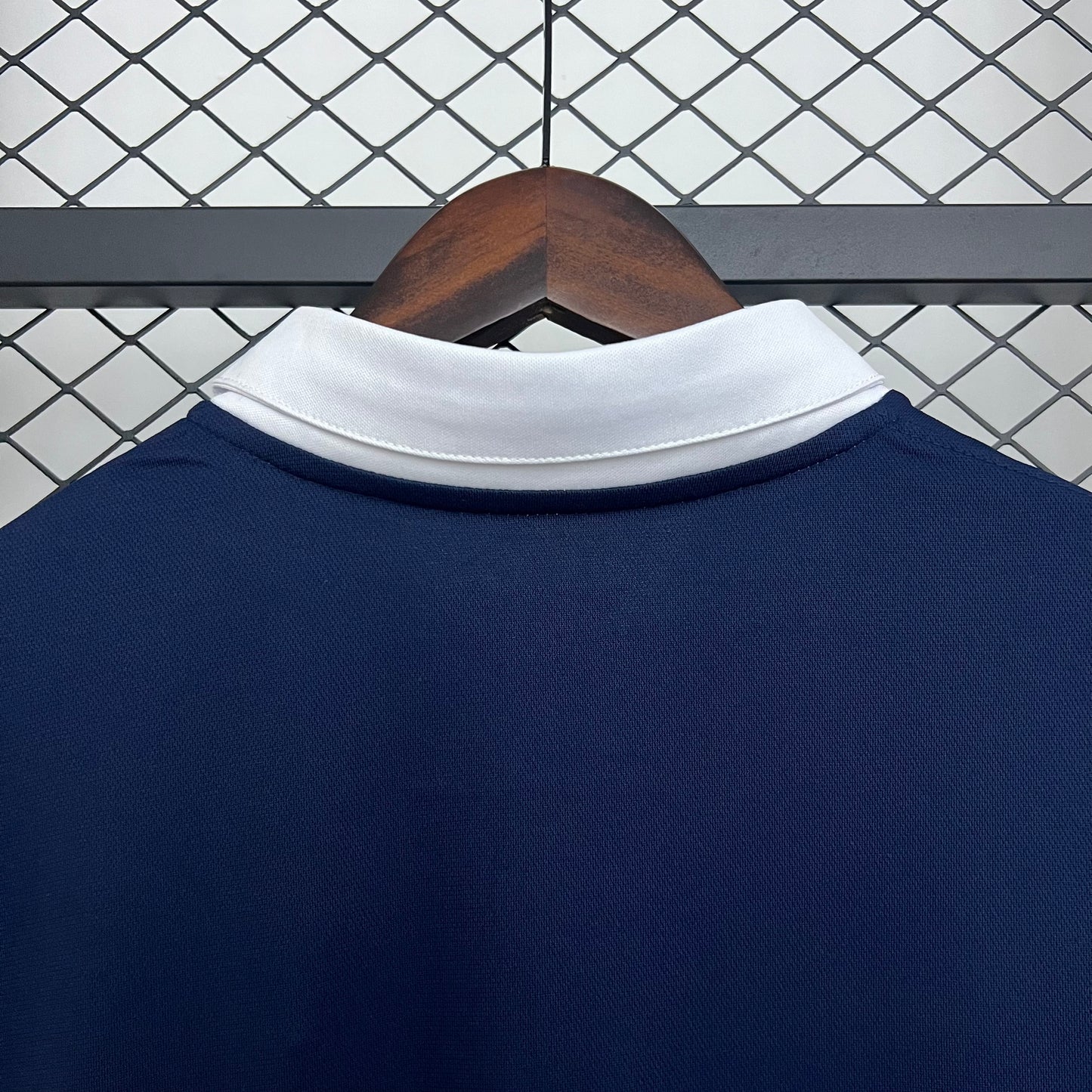 1990s France Retro Football Shirt | Navy White Home