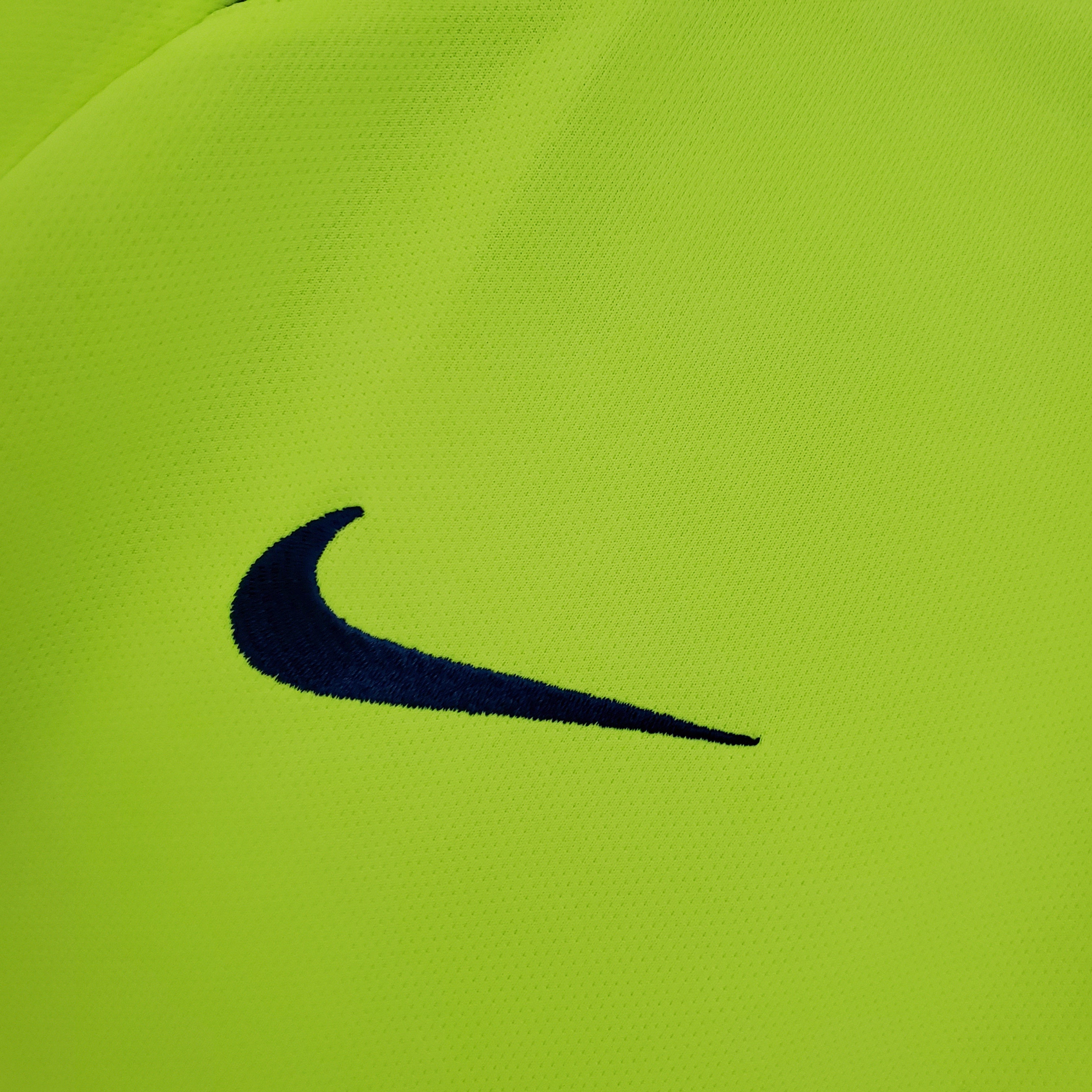 2020s Barcelona Retro Football Shirt | Neon Yellow Navy Home