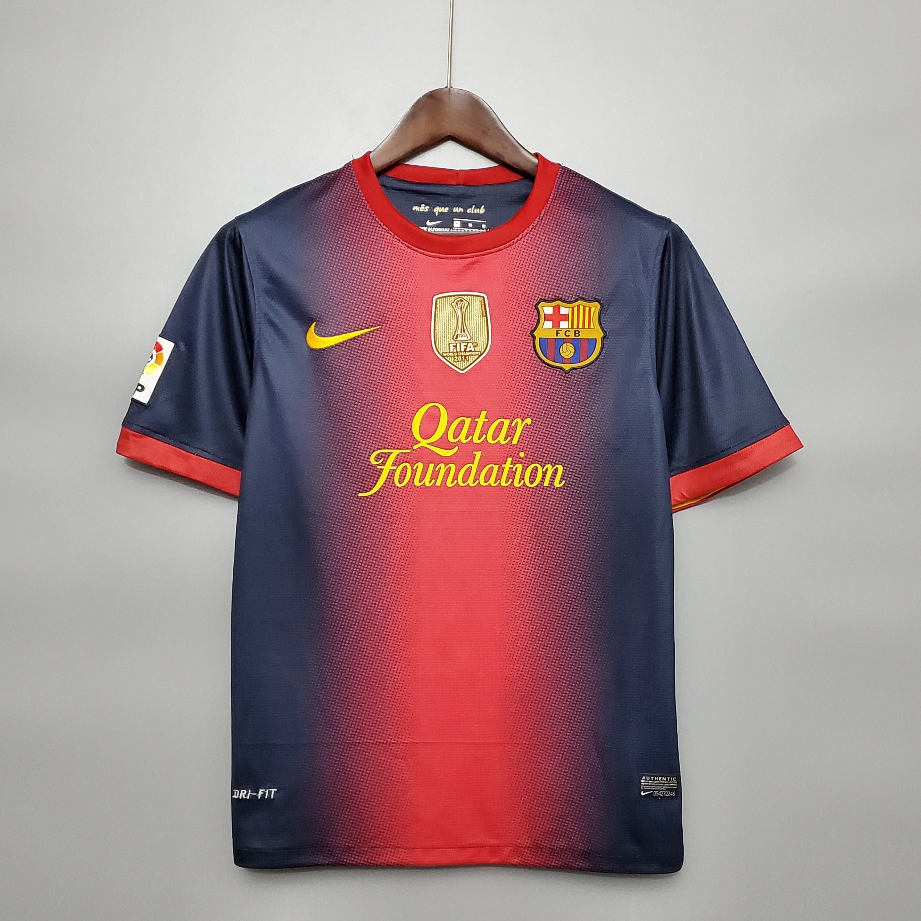 2010s Barcelona Retro Football Shirt | Red Navy Home