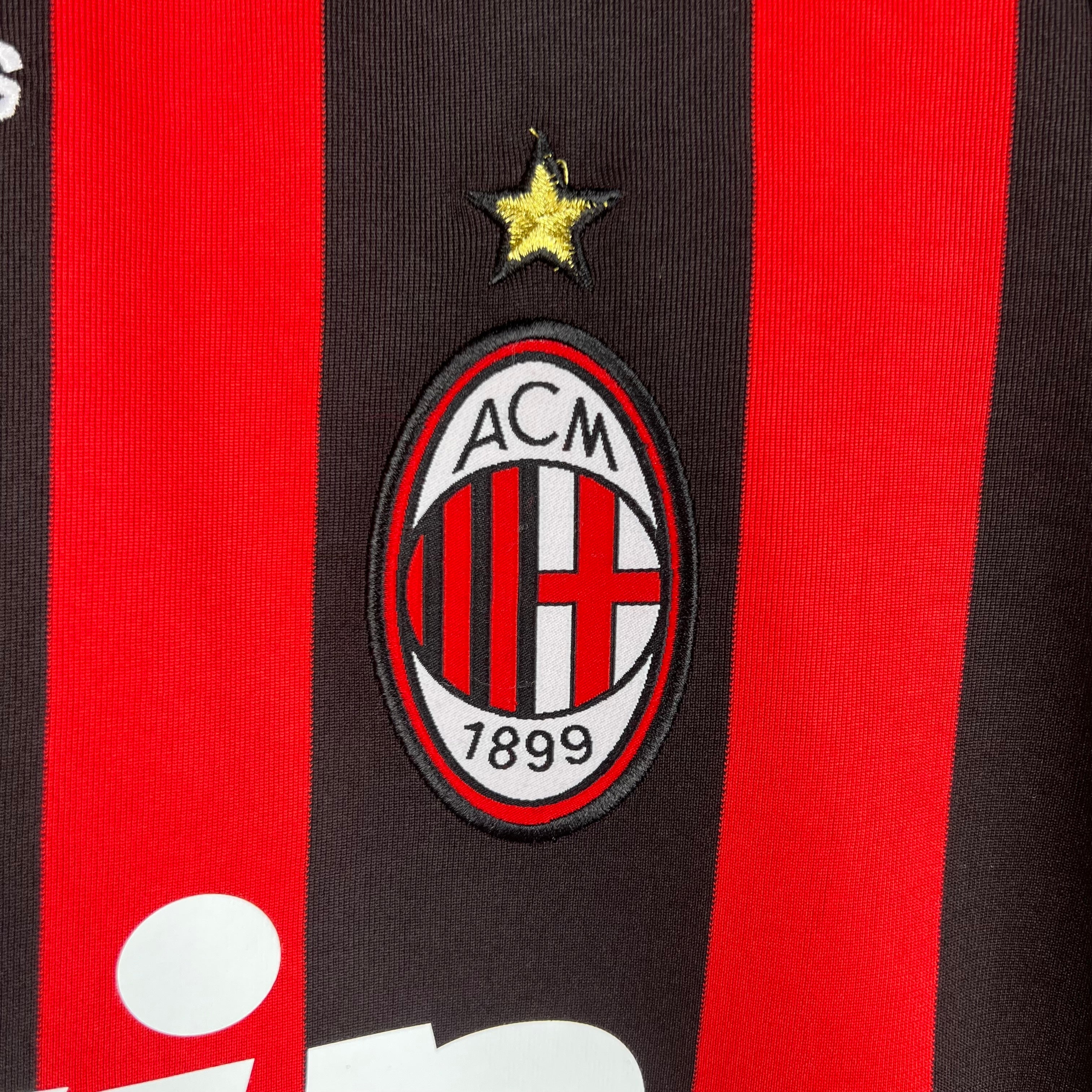 2000s AC Milan Retro Football Shirt | Red Black Home