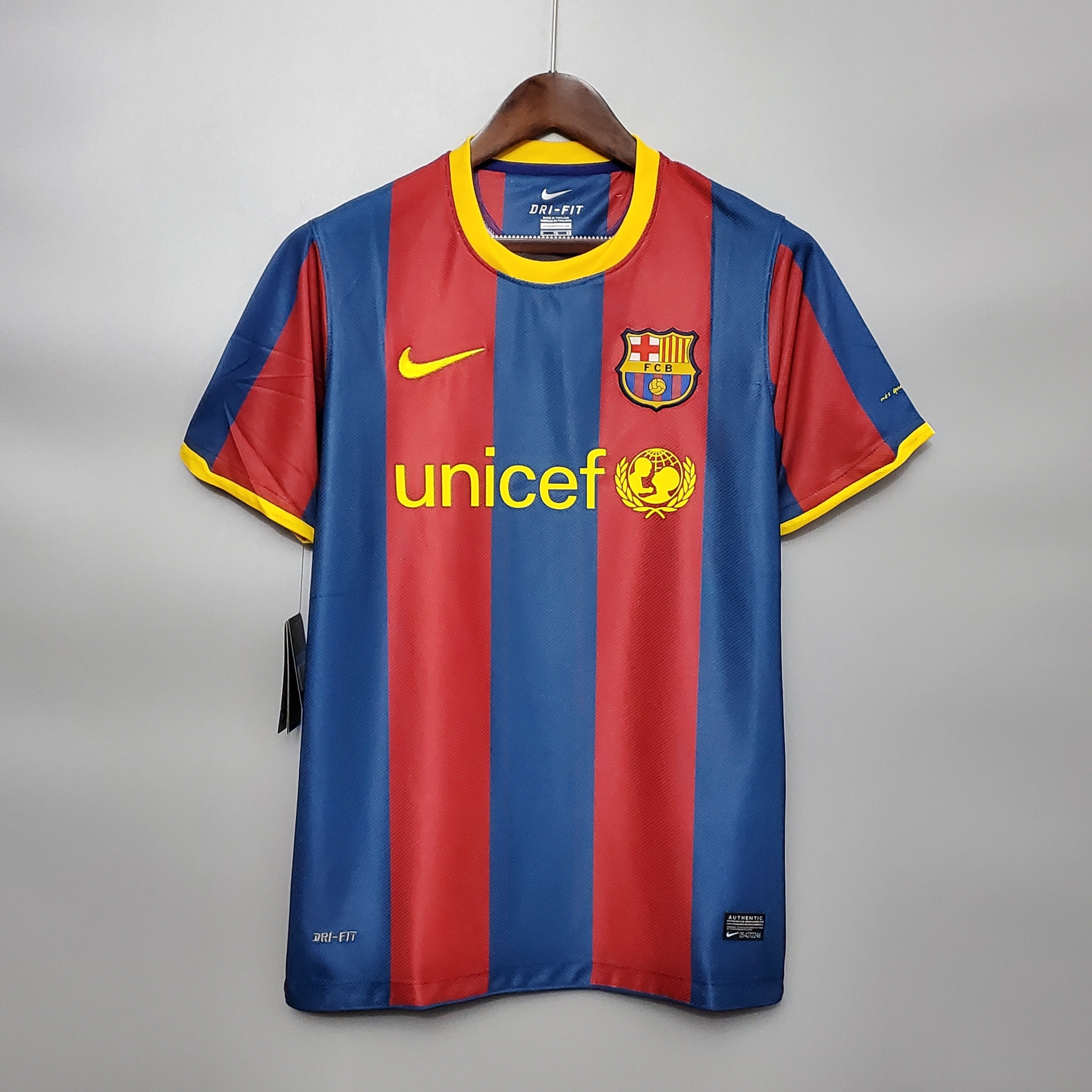 2010s Barcelona Retro Football Shirt | Blue Red Home