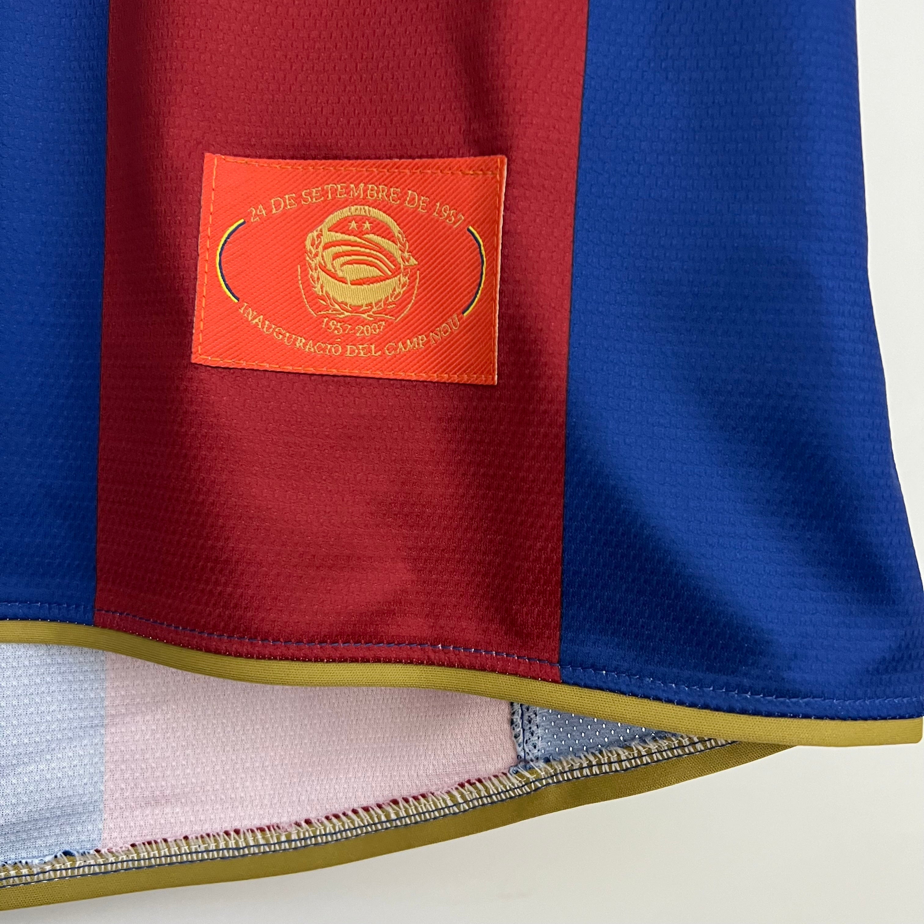 2000s Barcelona Retro Football Shirt | Red Blue Home