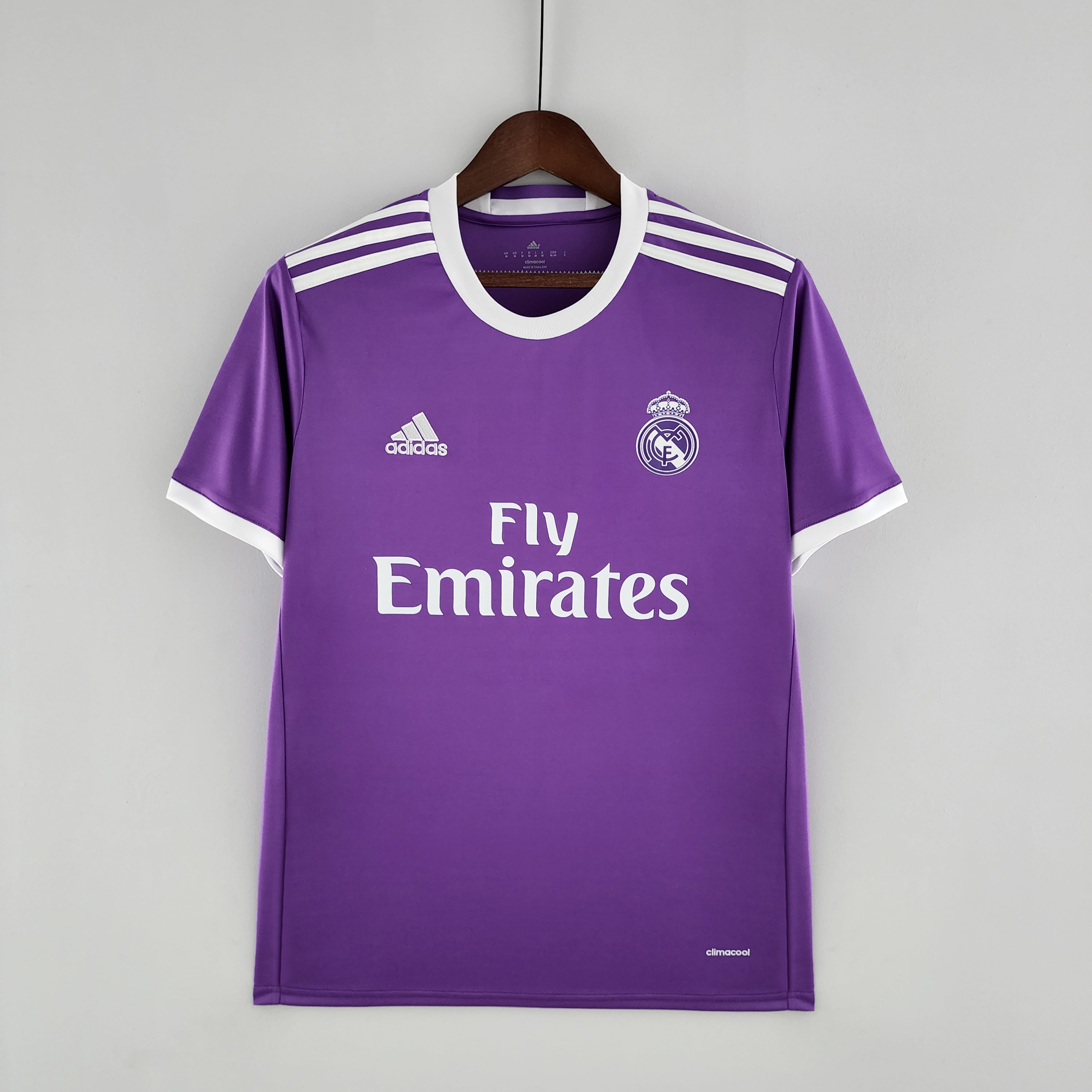 2010s Real Madrid Retro Football Shirt | Purple White Away