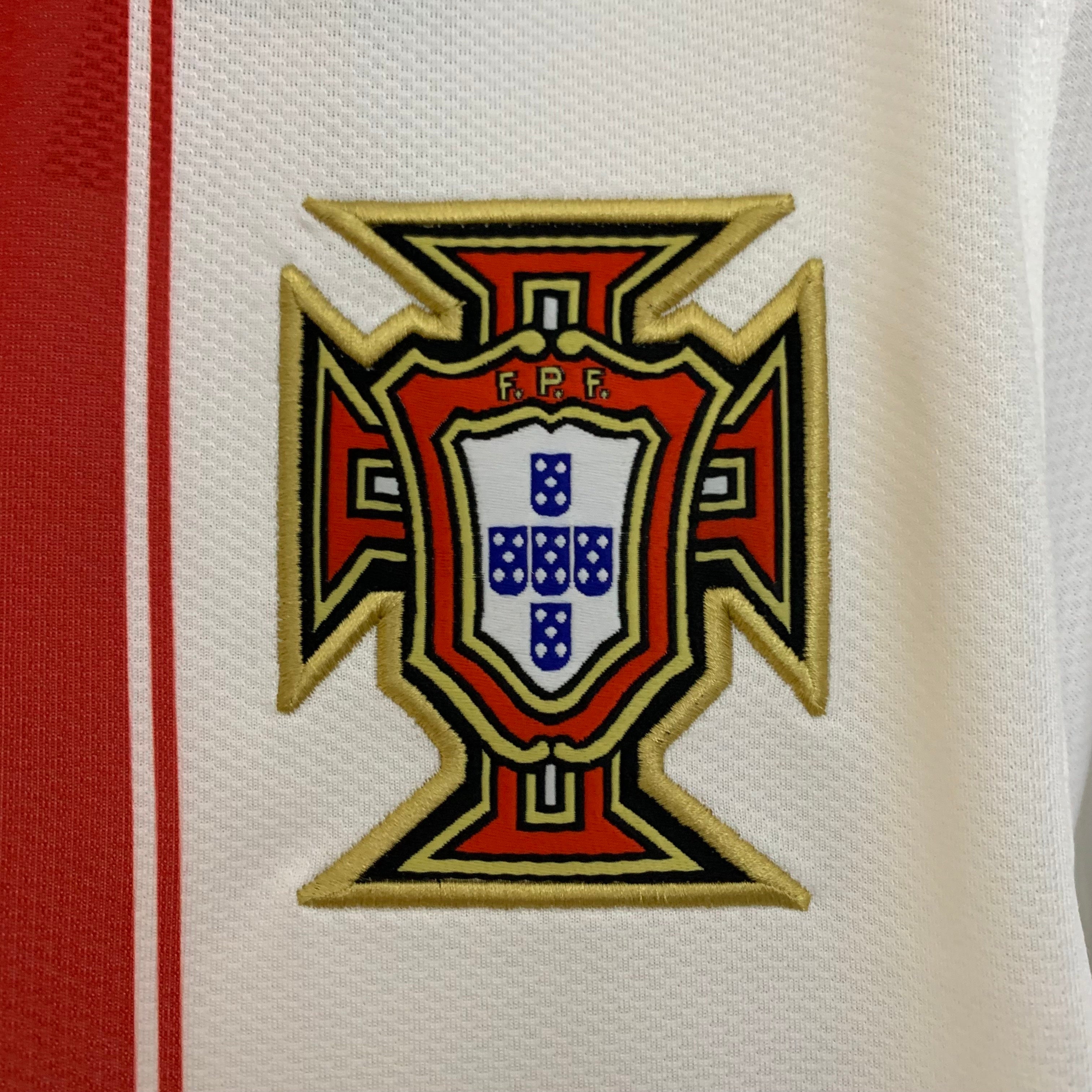 2020s Portugal Retro Football Shirt | White Green Red Home