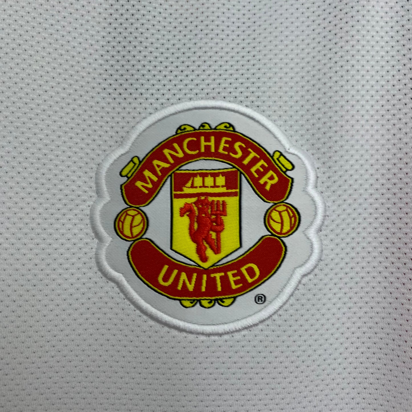 2010s Manchester United Retro Football Shirt | White Red Home