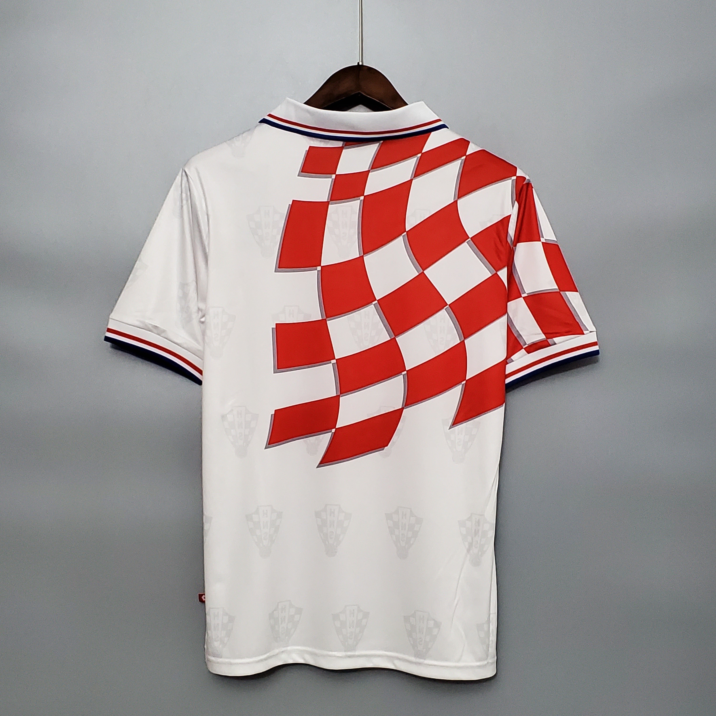 1990s Croatia Retro Football Shirt | White Red Home
