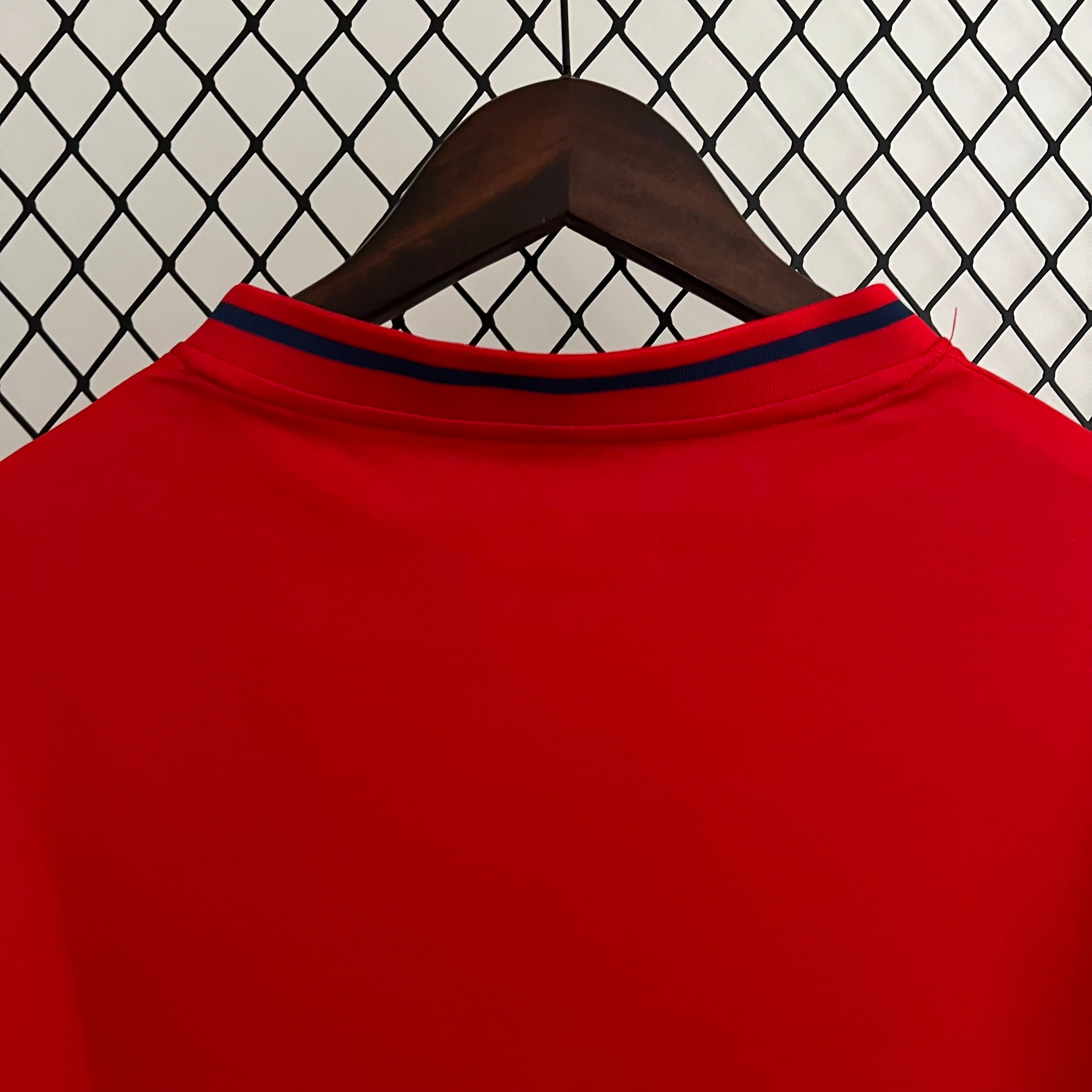 2010s Spain Retro Football Shirt | Red Yellow Home