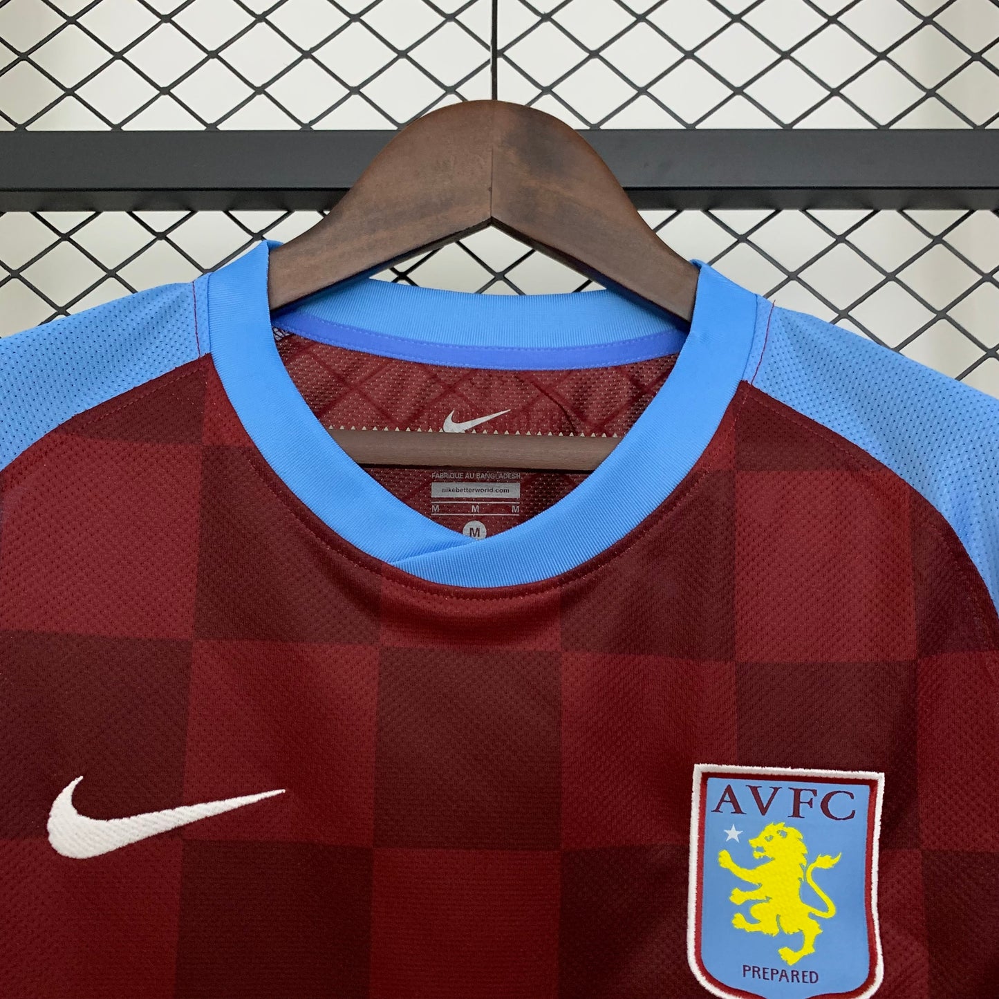 2020s Aston Villa Retro Football Shirt | Claret Sky Blue Home