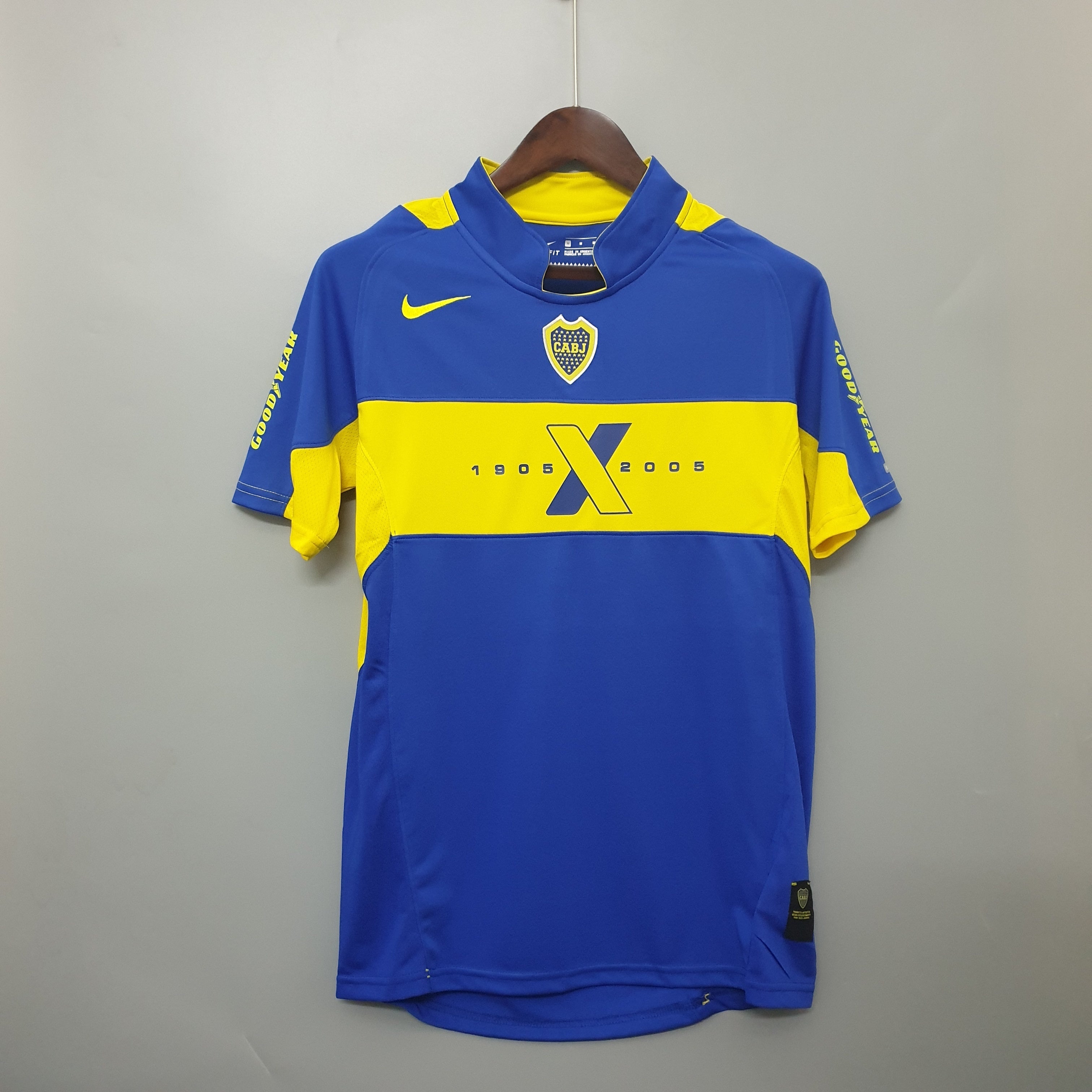 2000s Boca Juniors Retro Football Shirt | Blue Yellow Home