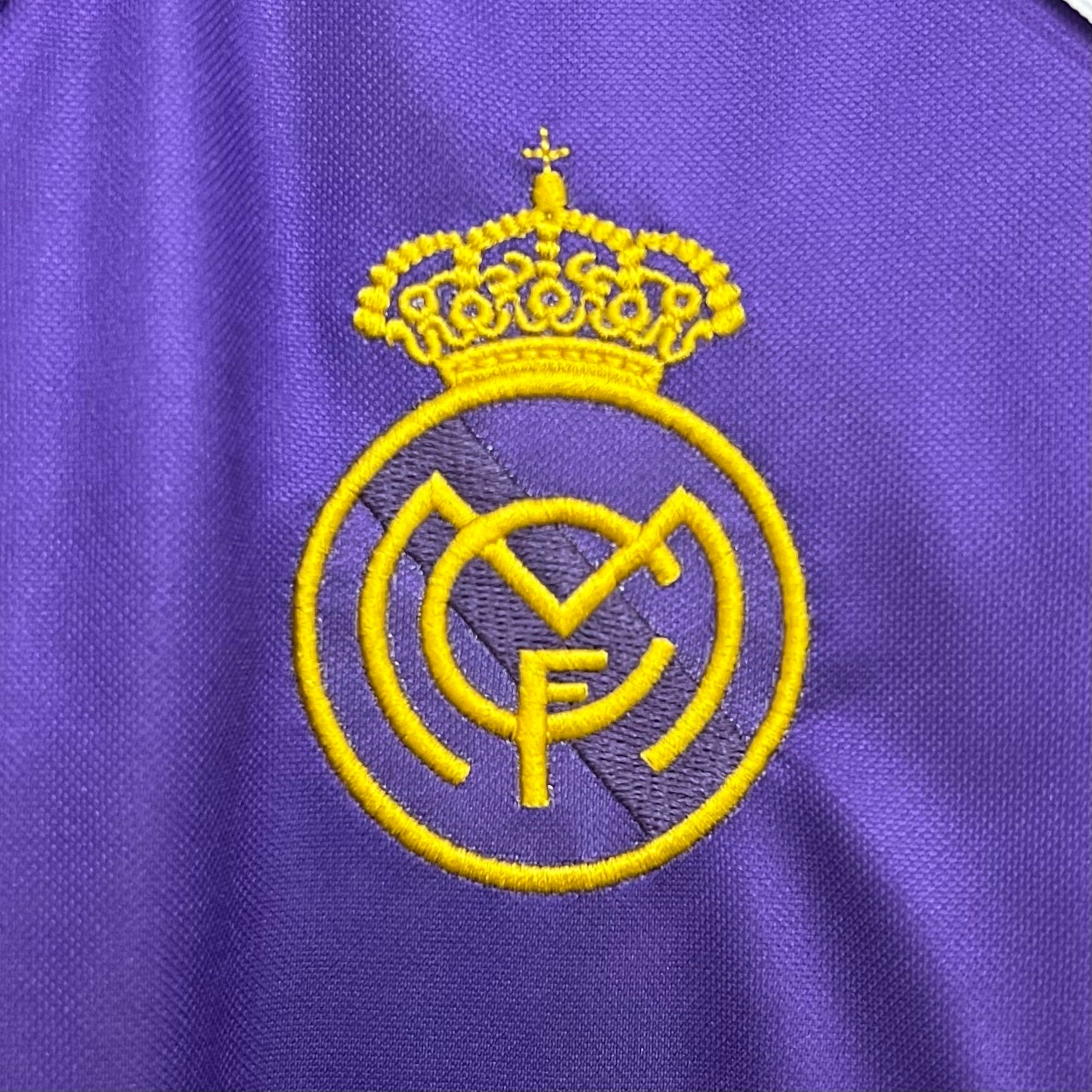 1990s Real Madrid Retro Football Shirt | Purple Yellow Home