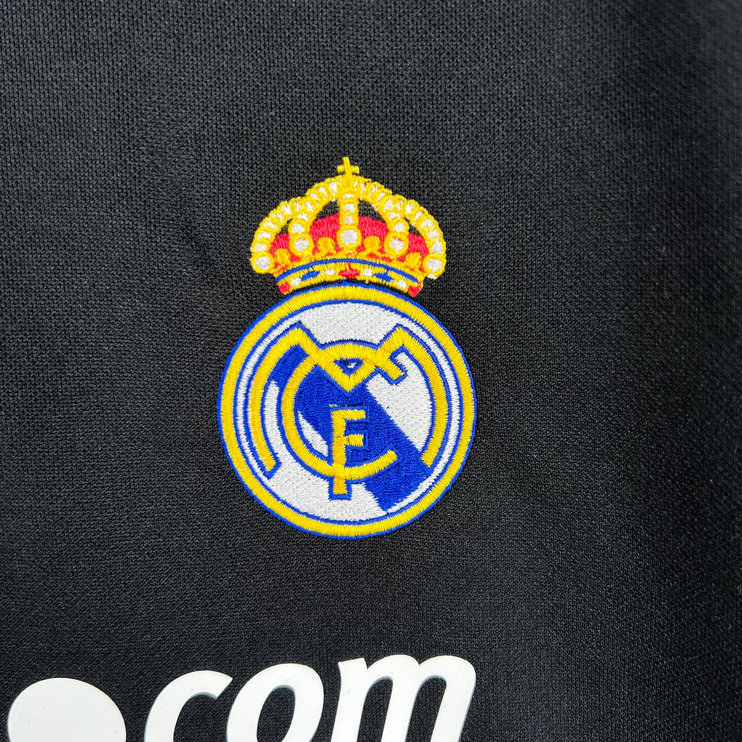 2000s Real Madrid Retro Football Shirt | Black White Home