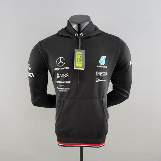 Mercedes AMG F1 2023 Hoodie – Player Fit | Black