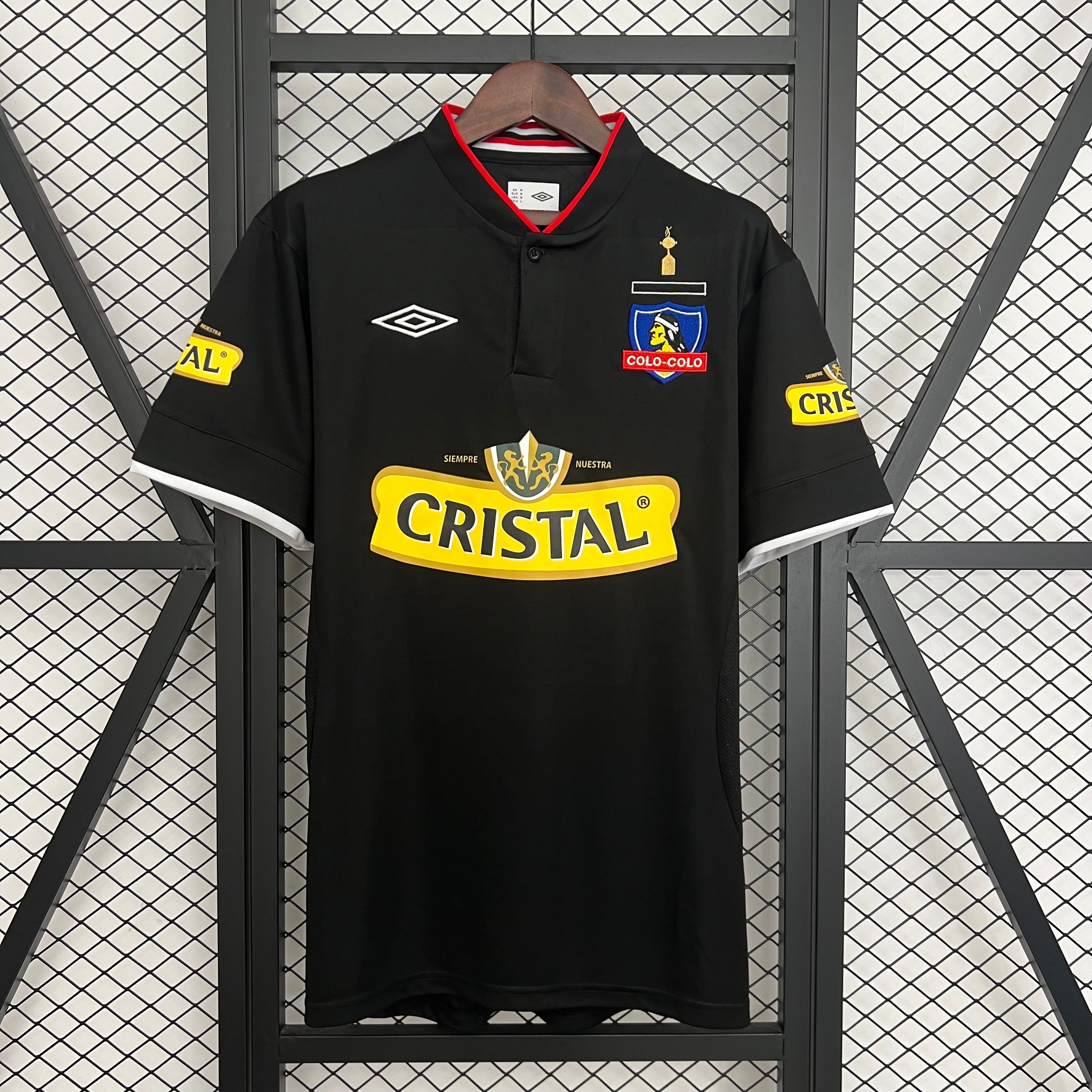 2010s Colo Colo Retro Football Shirt | Black Yellow Home