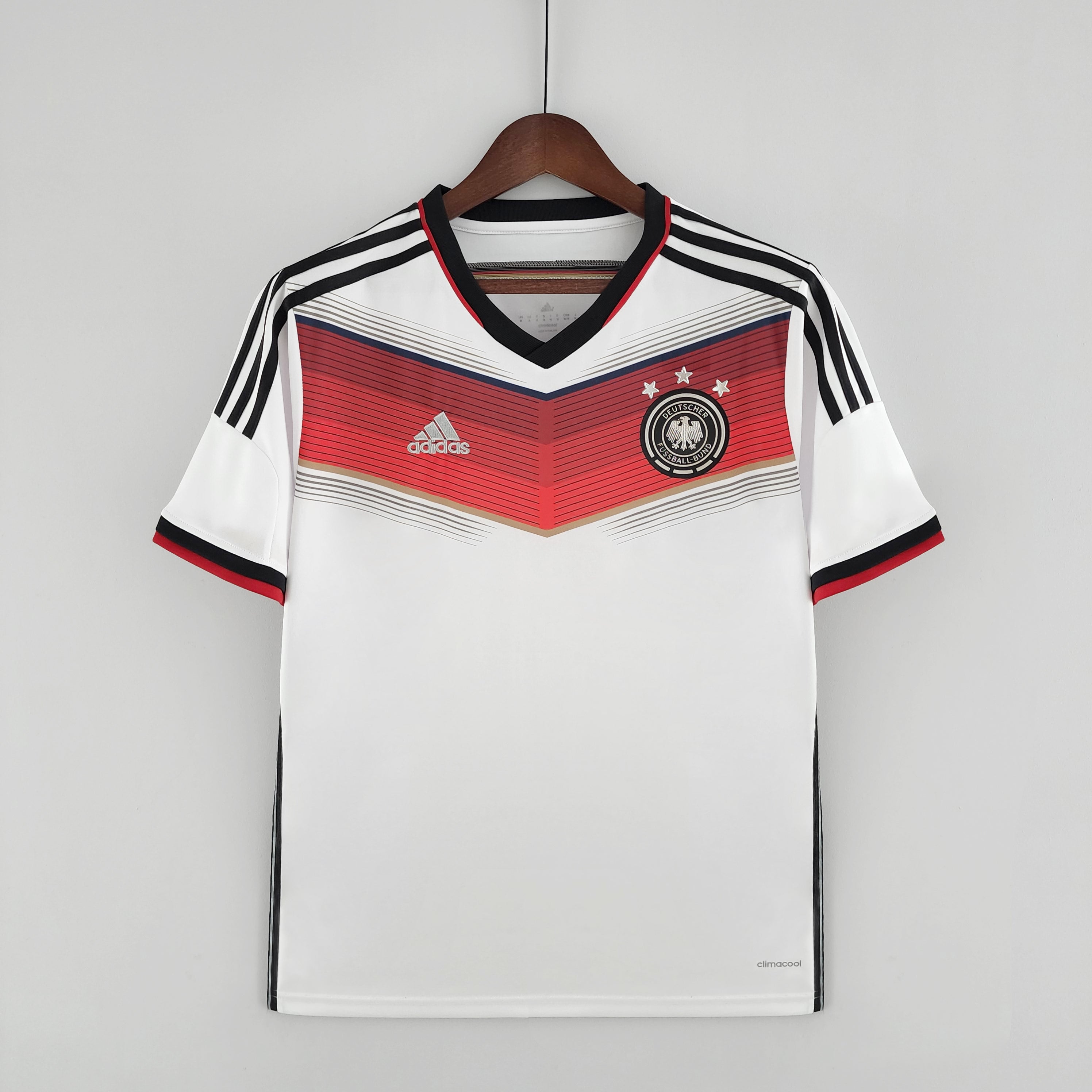2010s Germany Retro Football Shirt | White Red Home