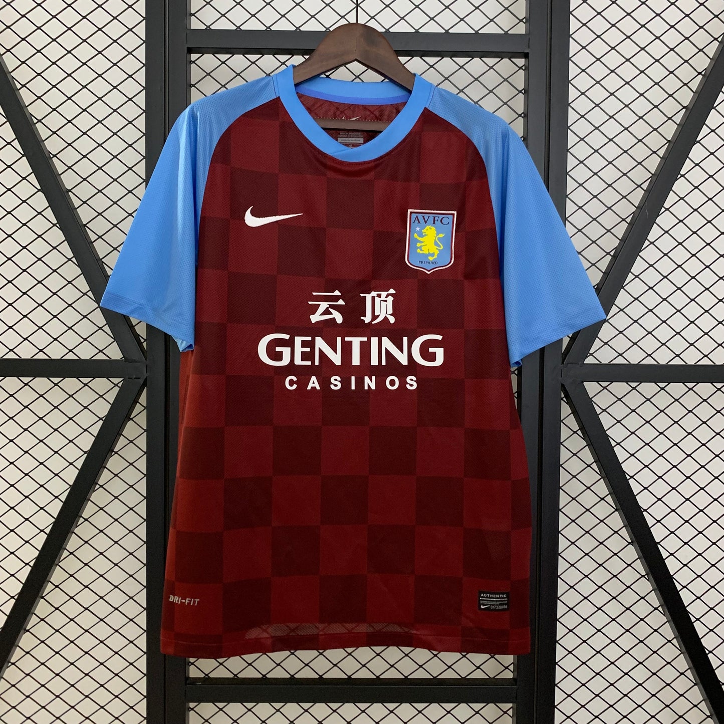 2020s Aston Villa Retro Football Shirt | Claret Sky Blue Home