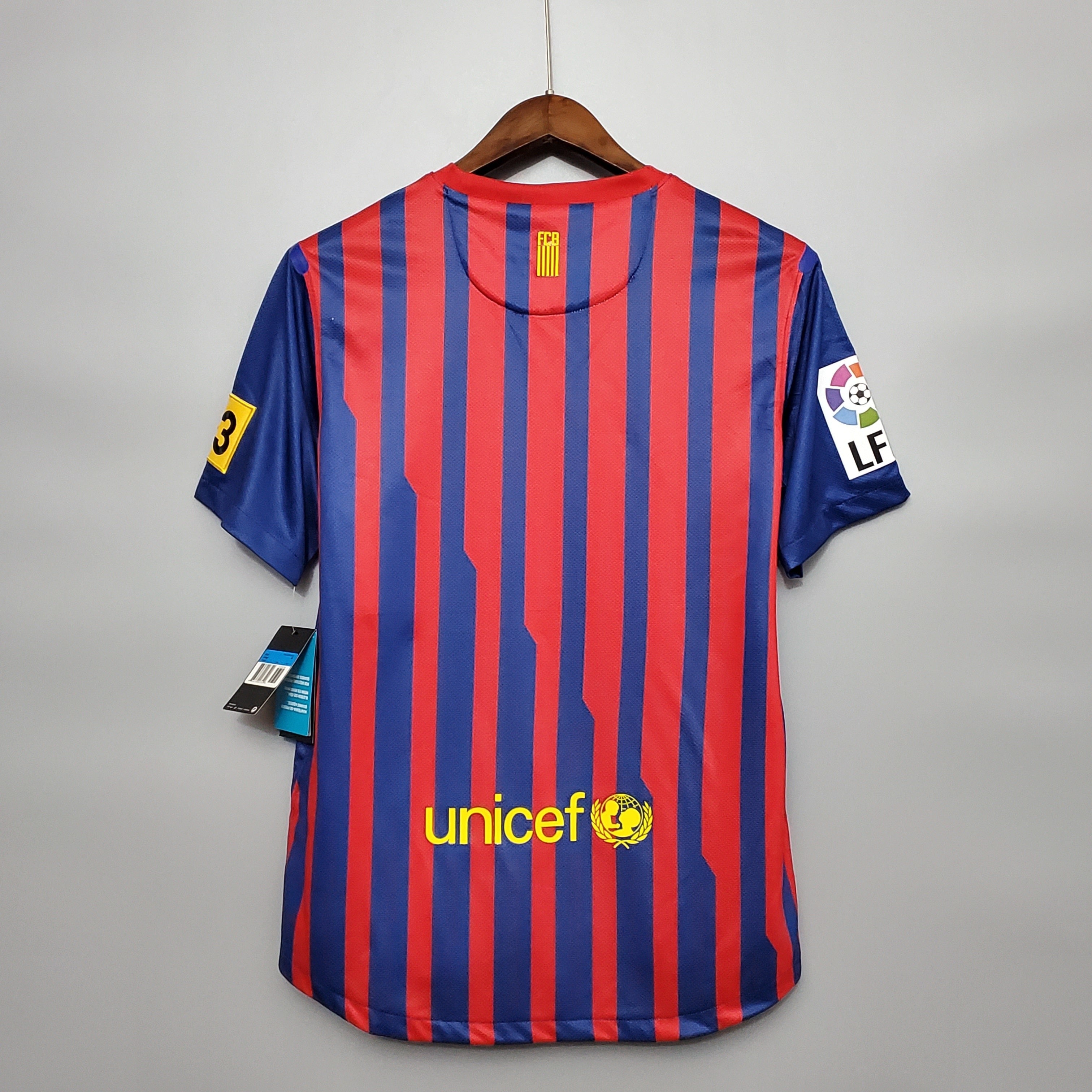 2010s Barcelona Retro Football Shirt | Blue Red Home