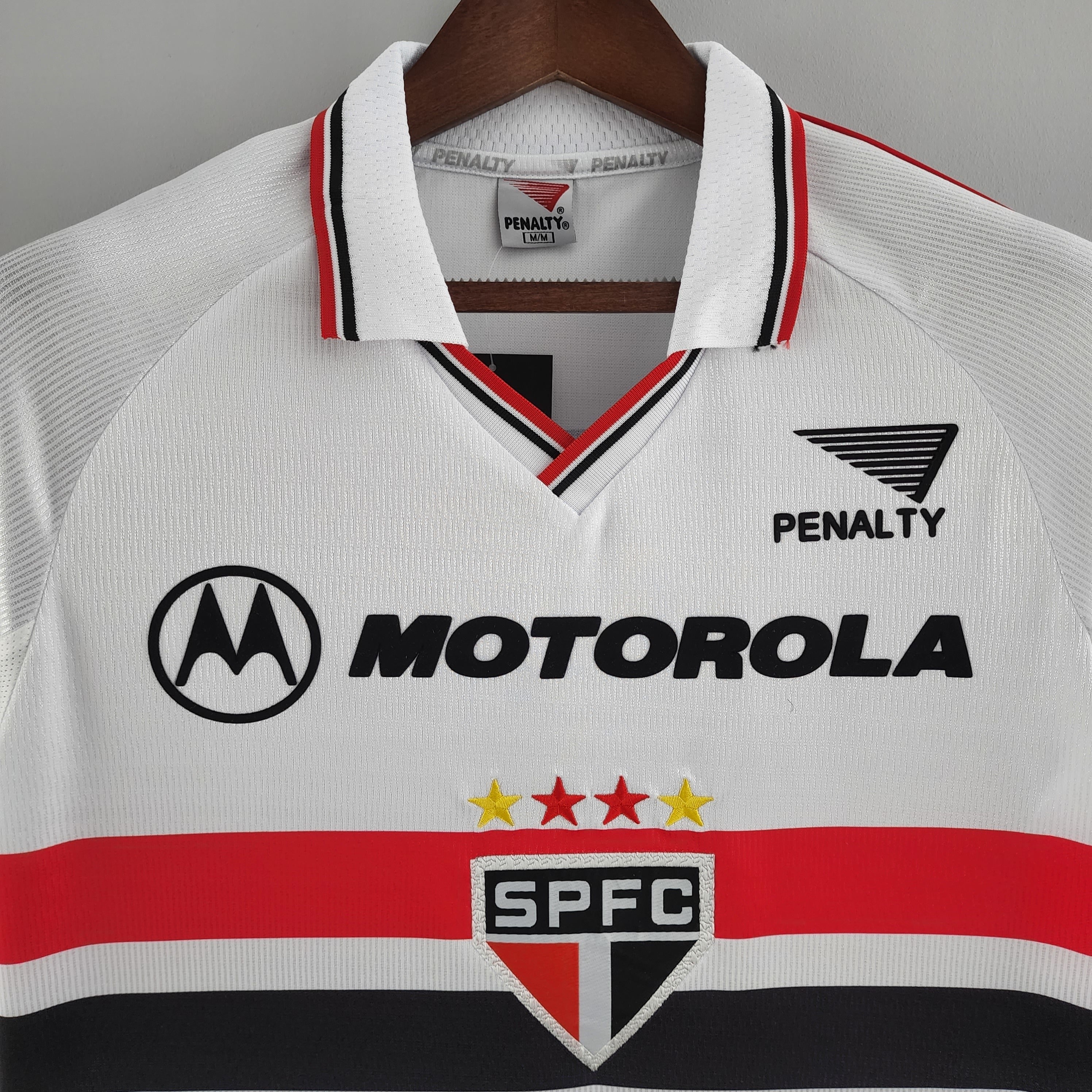 1990s Sao Paulo Retro Football Shirt | White Red Home