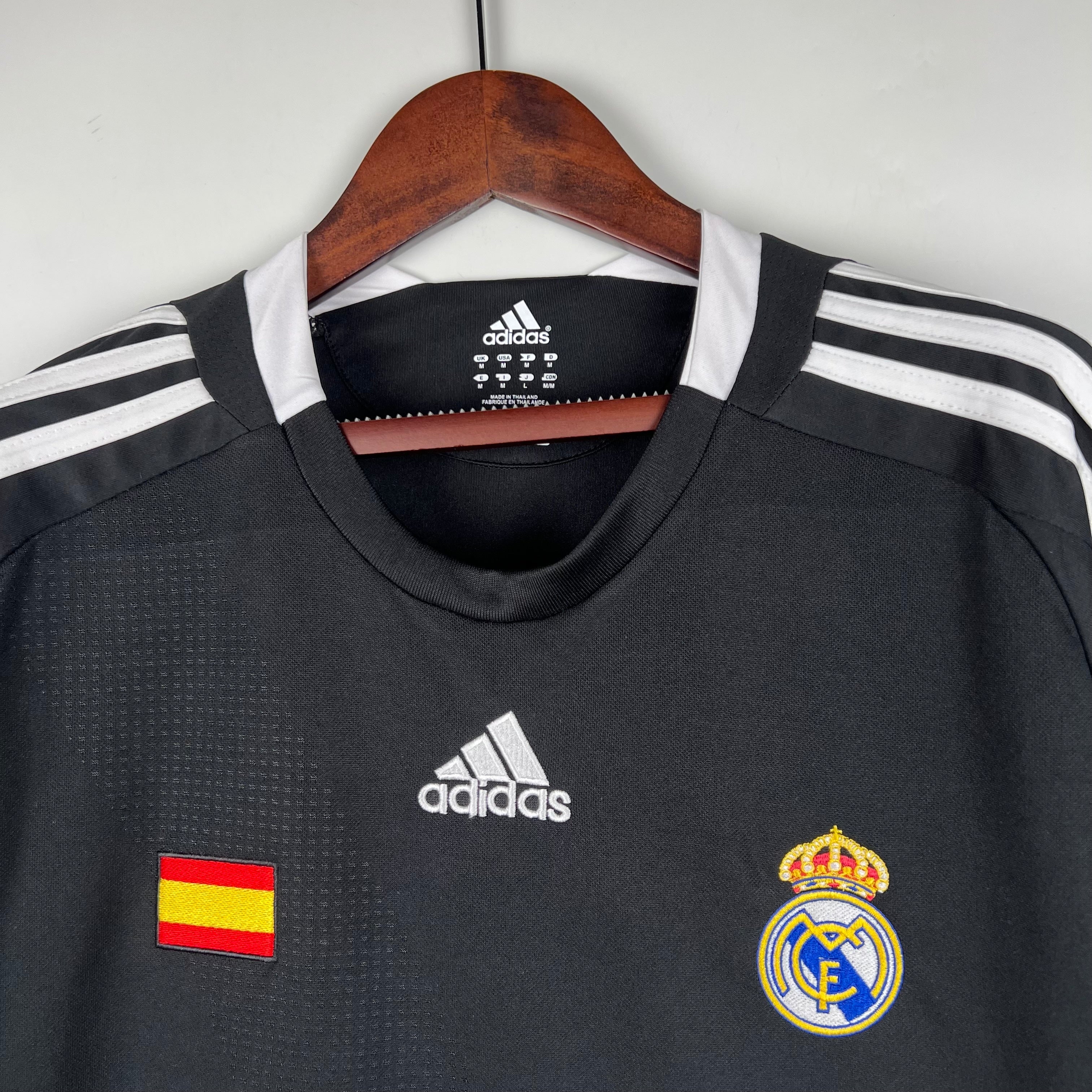 2000s Real Madrid Retro Football Shirt | Black White Home