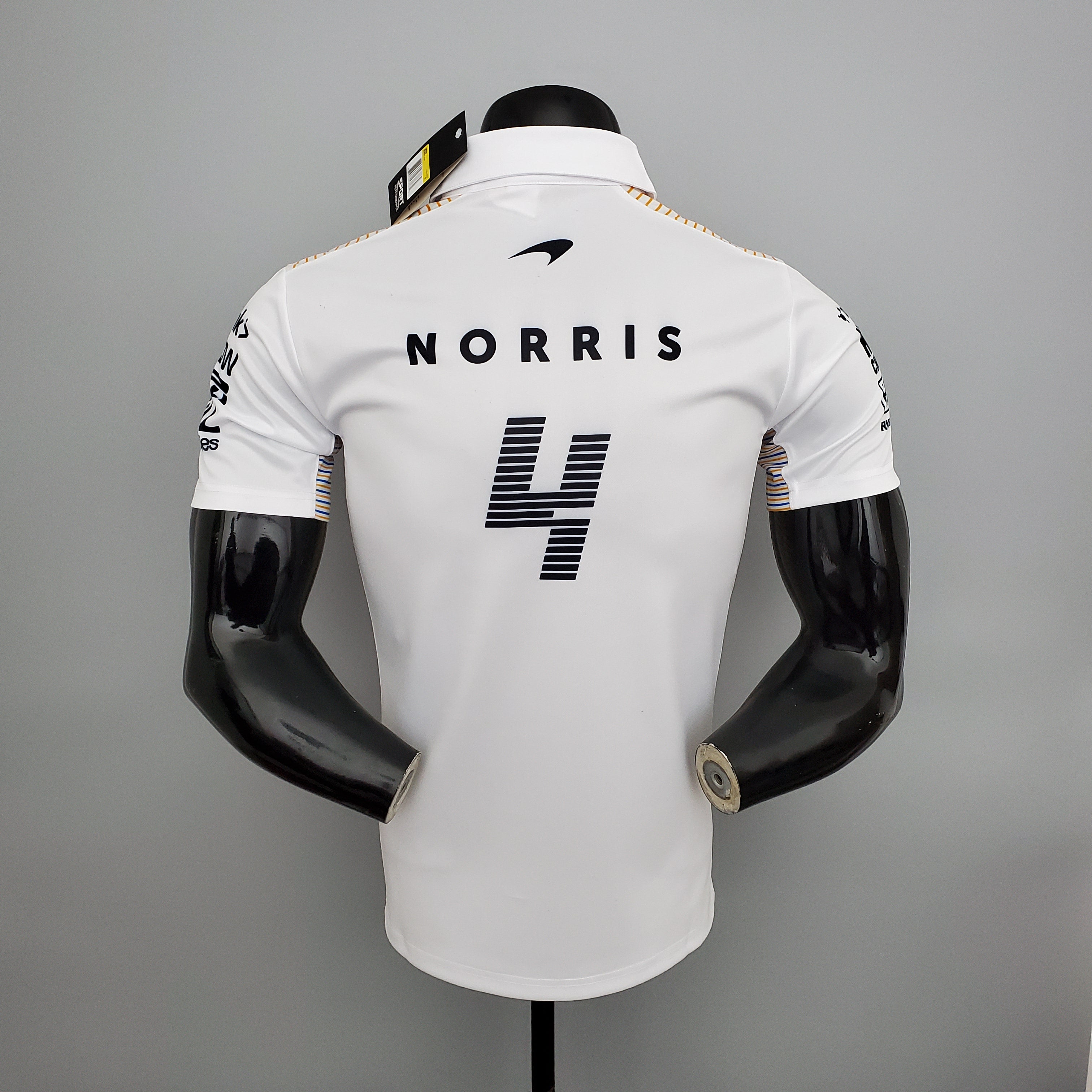 McLaren F1 2023 Polo – Player Fit – Lando Norris #4 | White