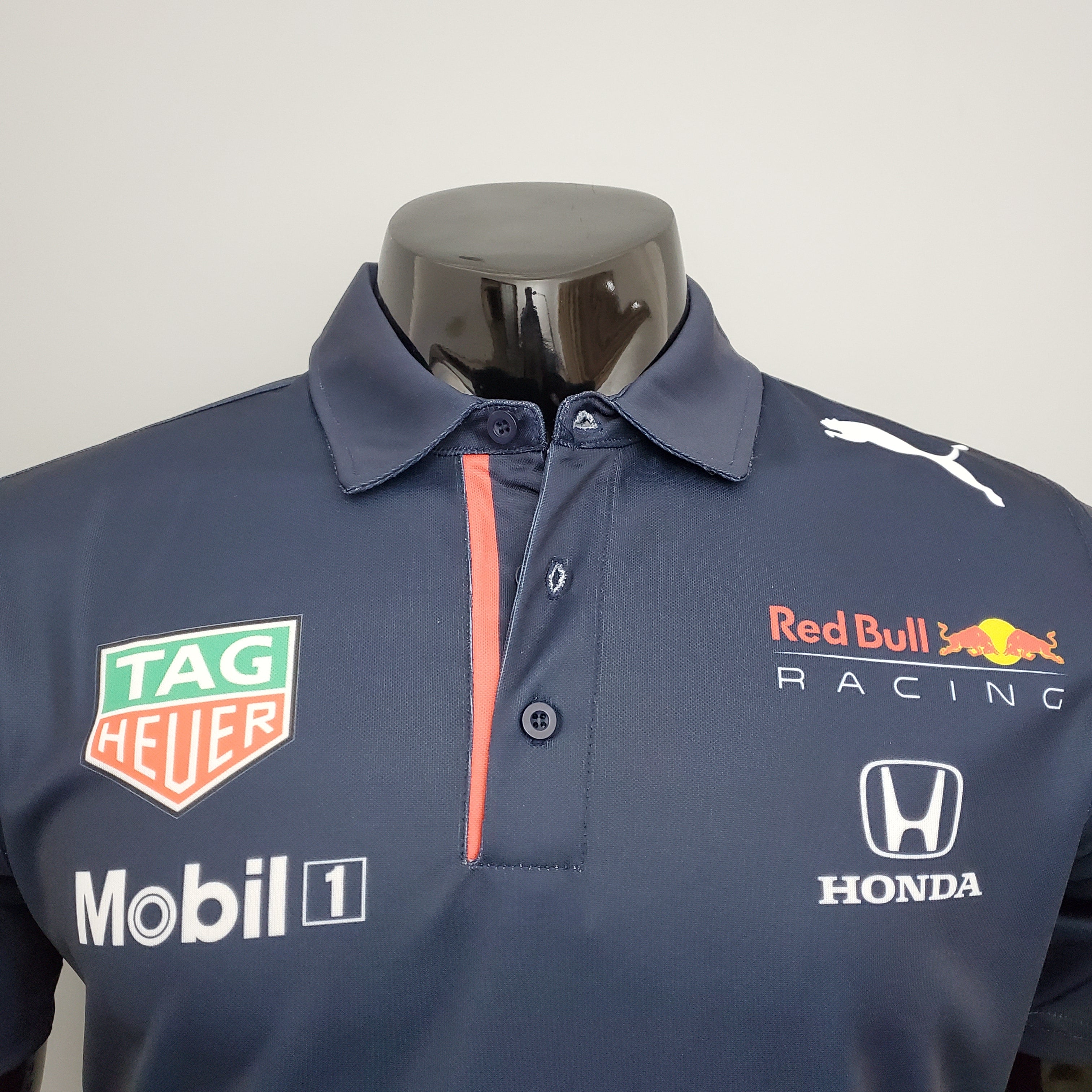 Red Bull Racing F1 2023 Polo – Player Fit Tag Heuer Mobil 1 Honda | Navy Blue