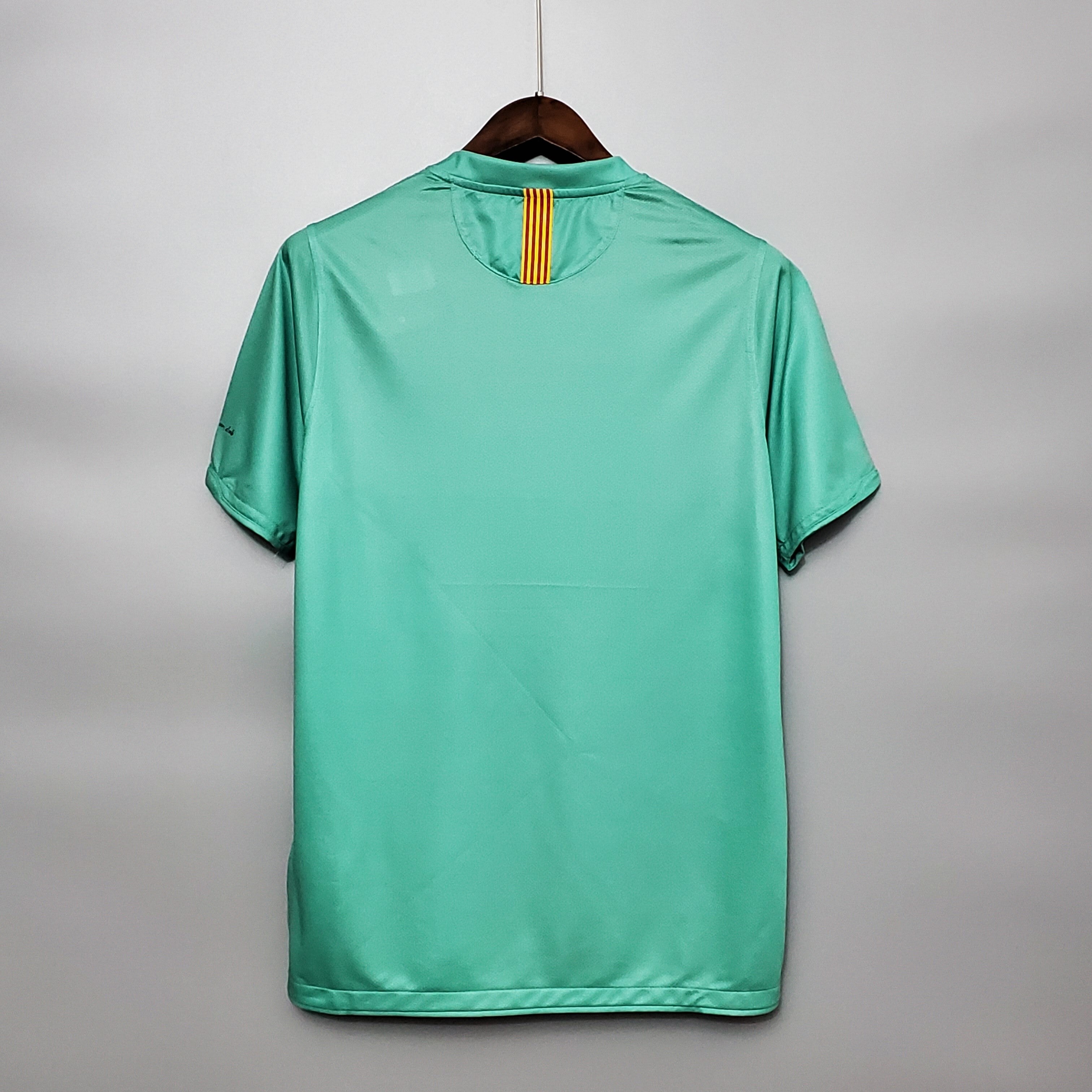 2010s Barcelona Retro Football Shirt | Aqua Navy Third