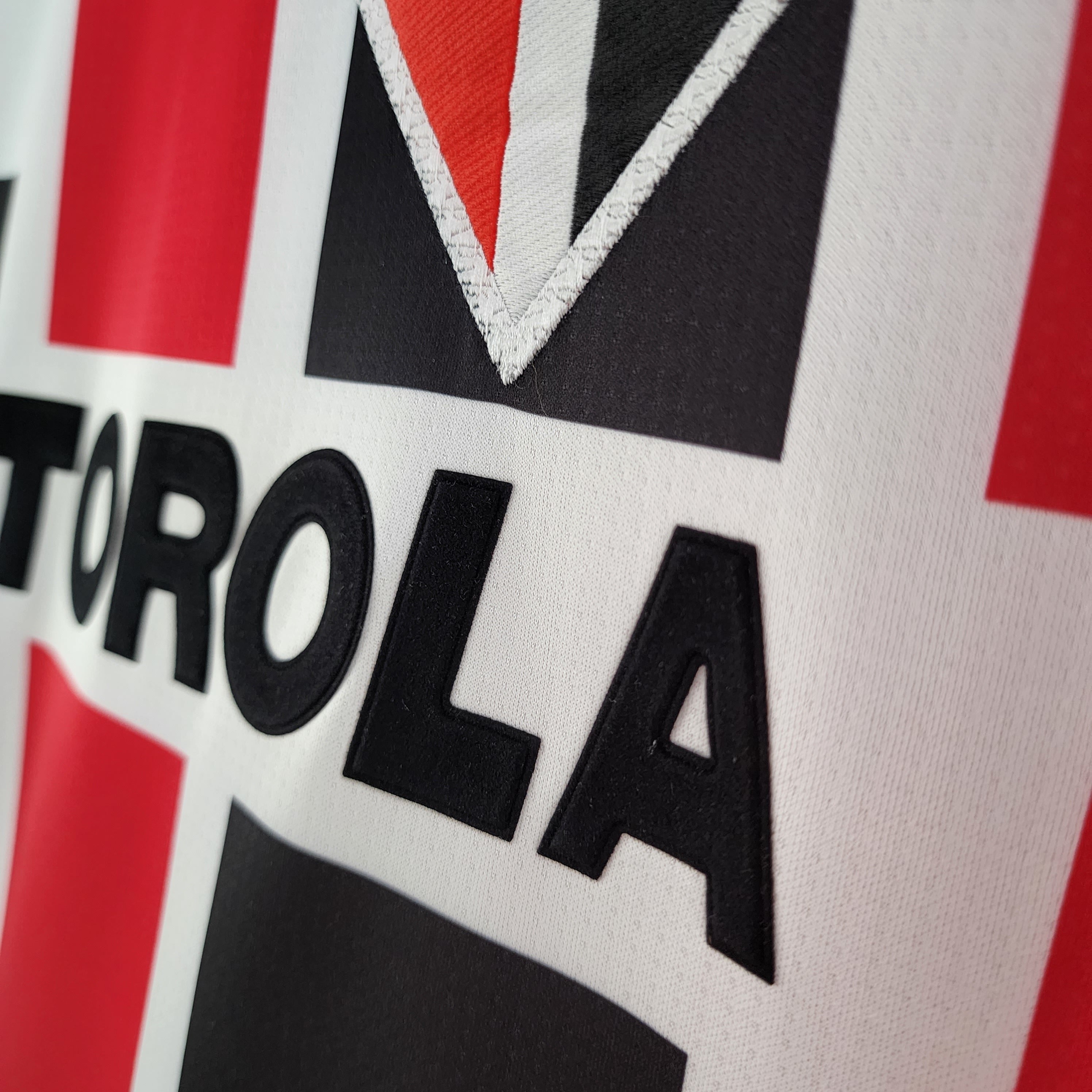 1990s Sao Paulo Retro Football Shirt | Red Black Home