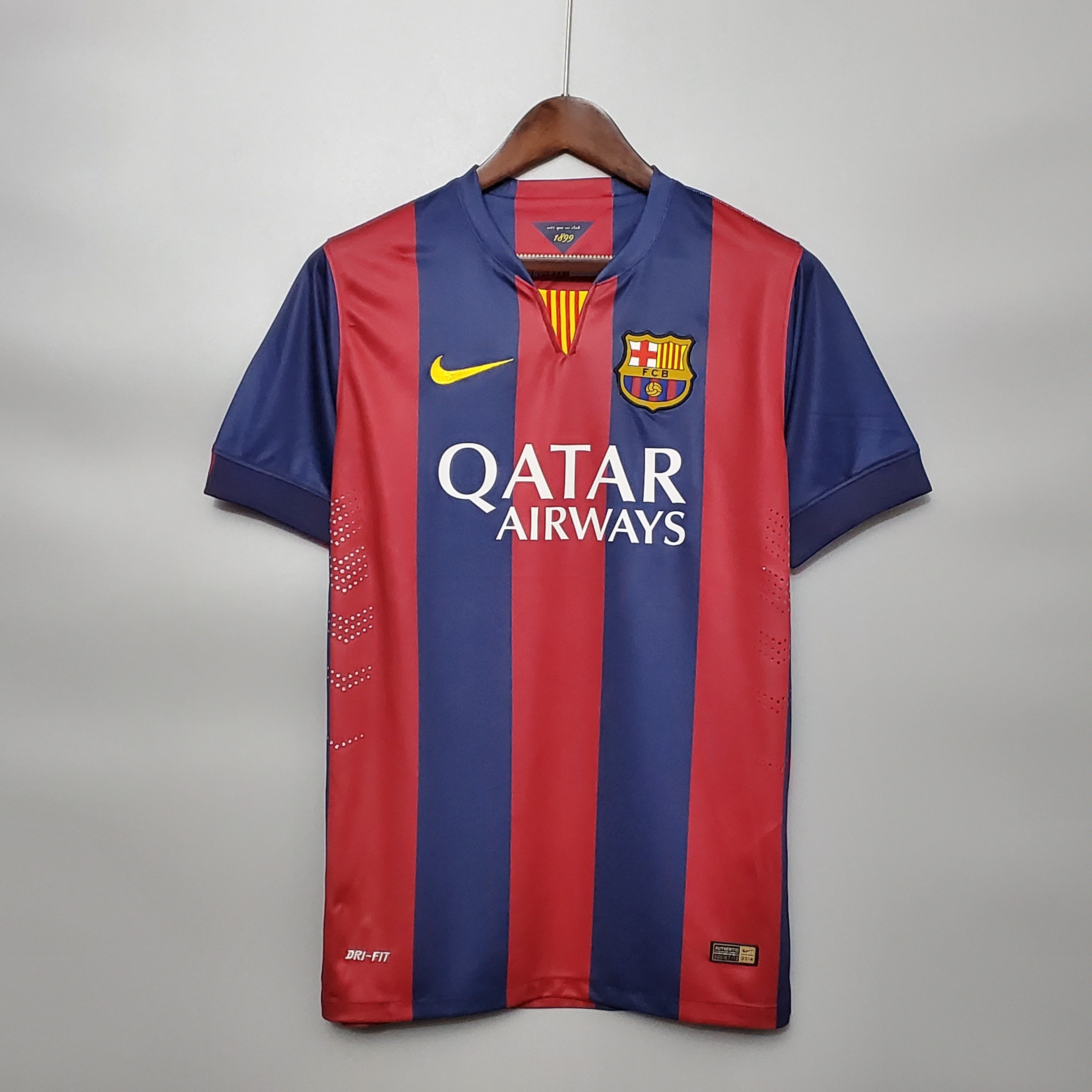2010s Barcelona Retro Football Shirt | Red Blue Home