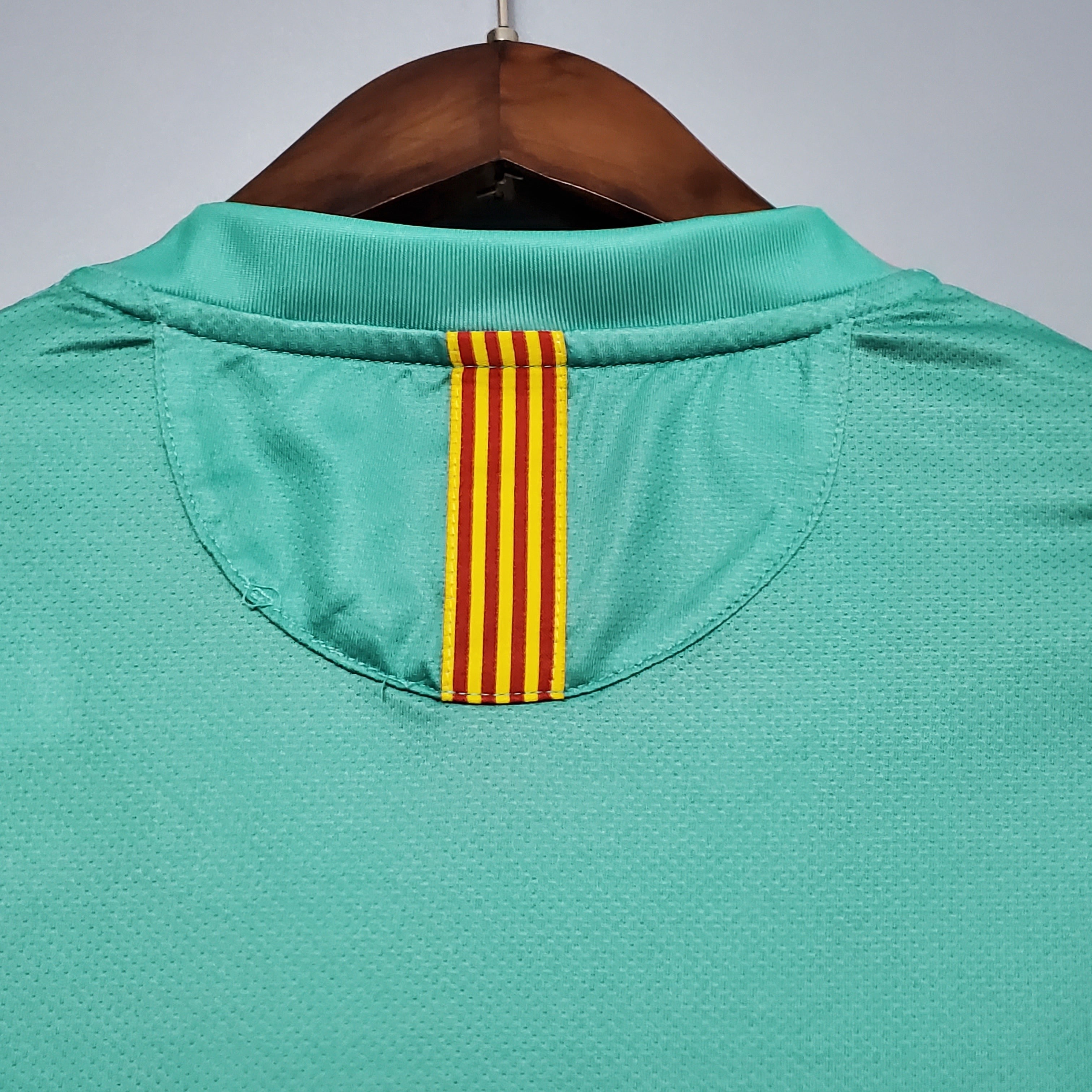 2010s Barcelona Retro Football Shirt | Aqua Navy Third