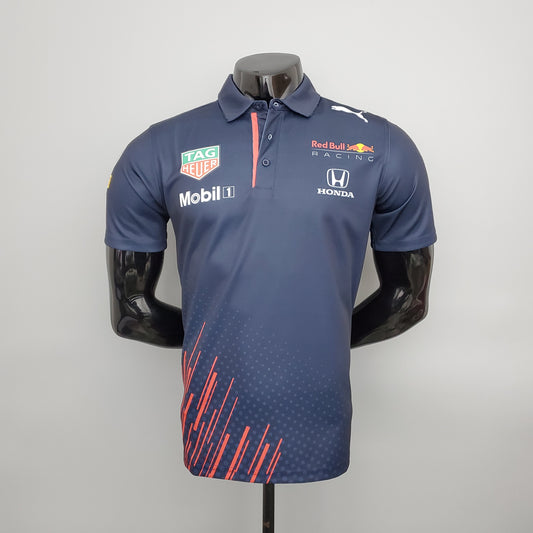 Red Bull Racing F1 2023 Polo – Player Fit Tag Heuer Mobil 1 Honda | Navy Blue