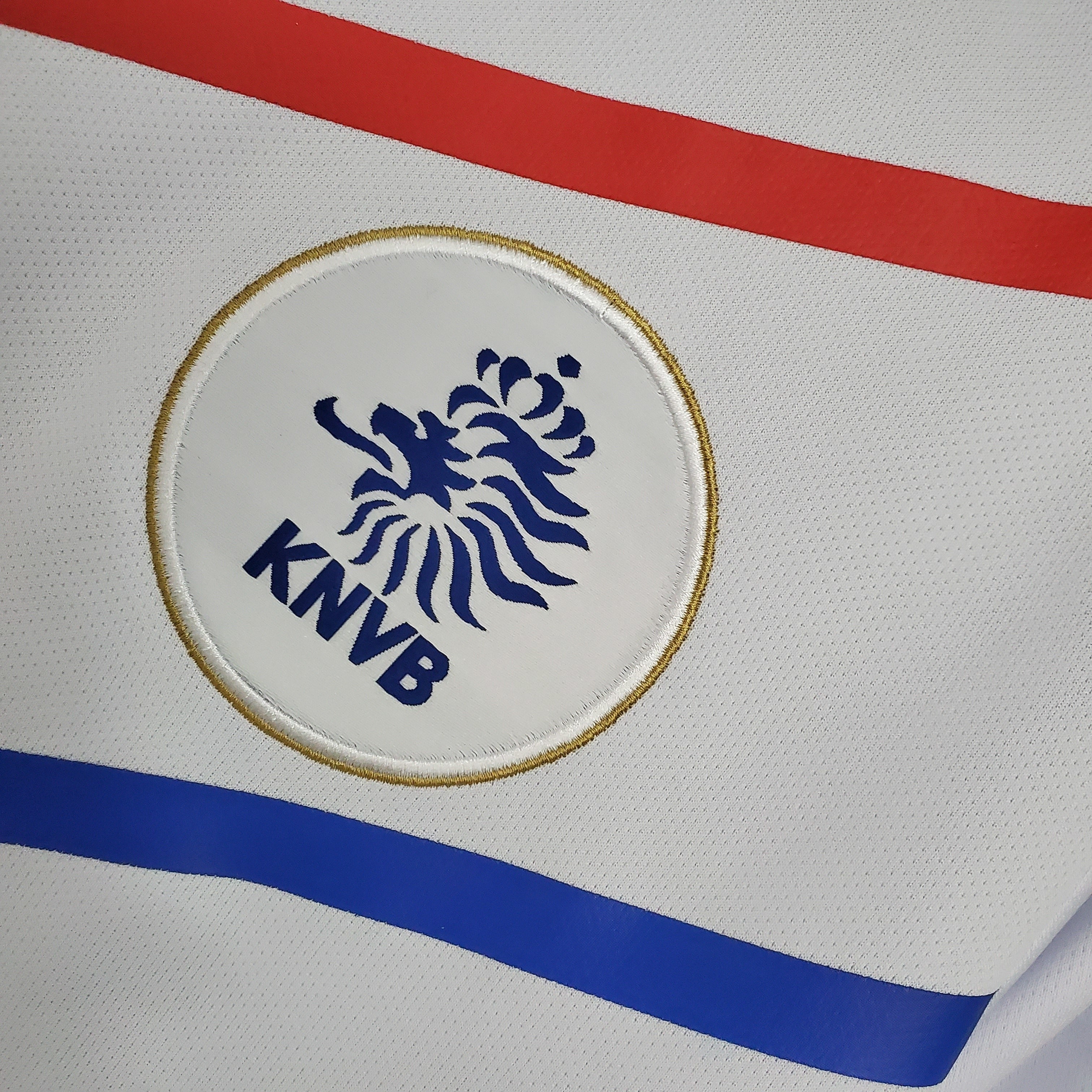 2010s Netherlands Retro Football Shirt | White Blue Home