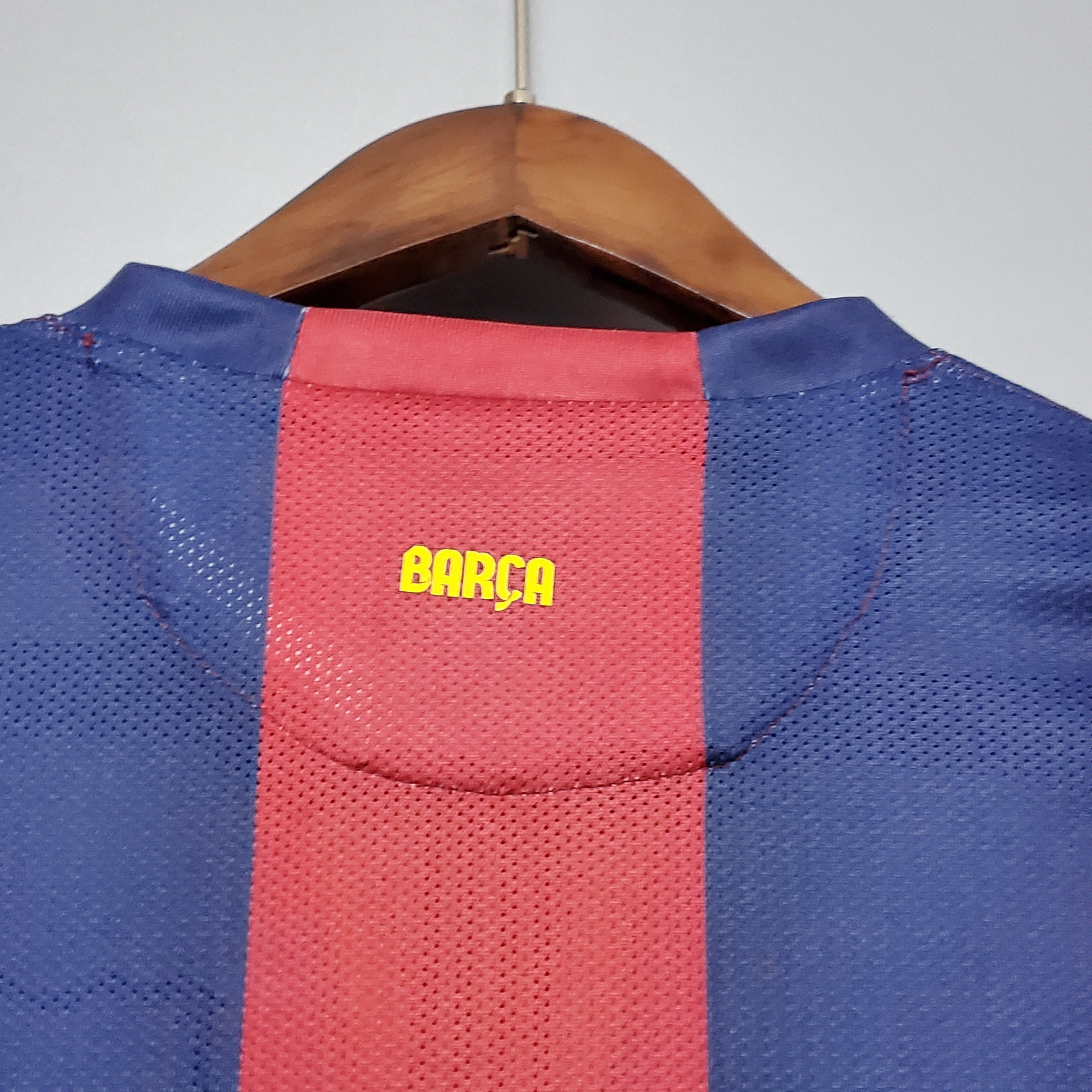 2010s Barcelona Retro Football Shirt | Red Blue Home