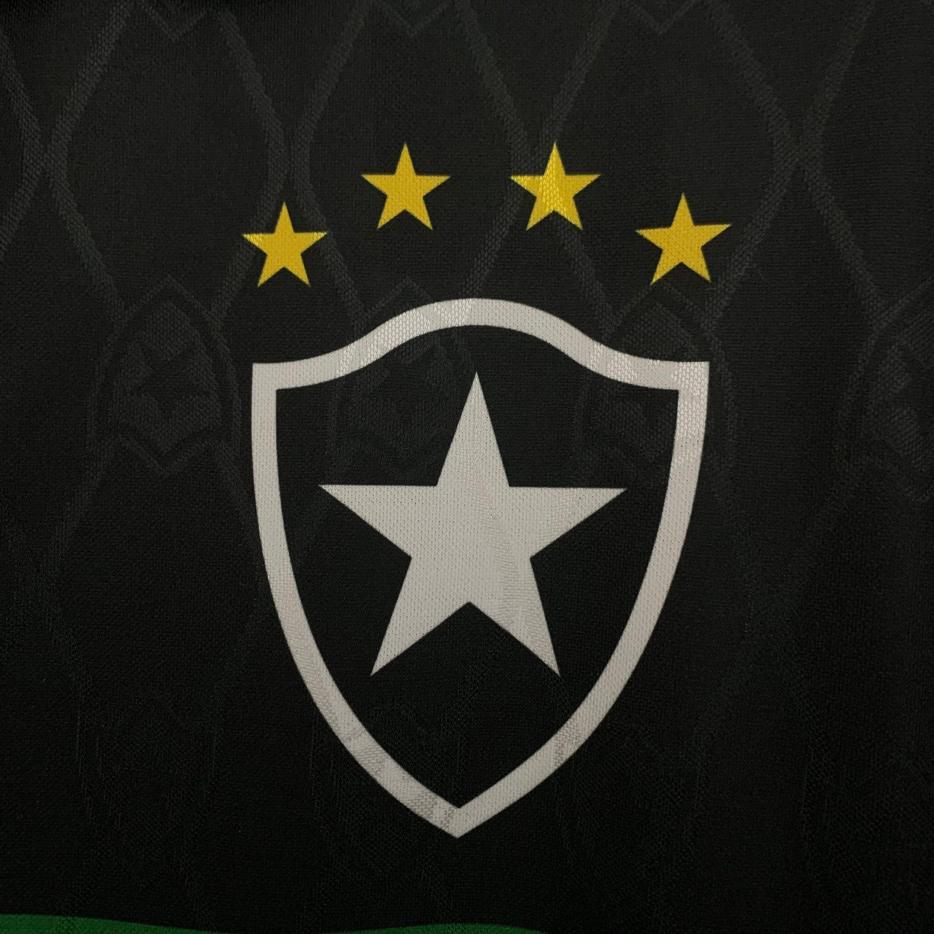 1990s Botafogo Retro Football Shirt | Black White Home