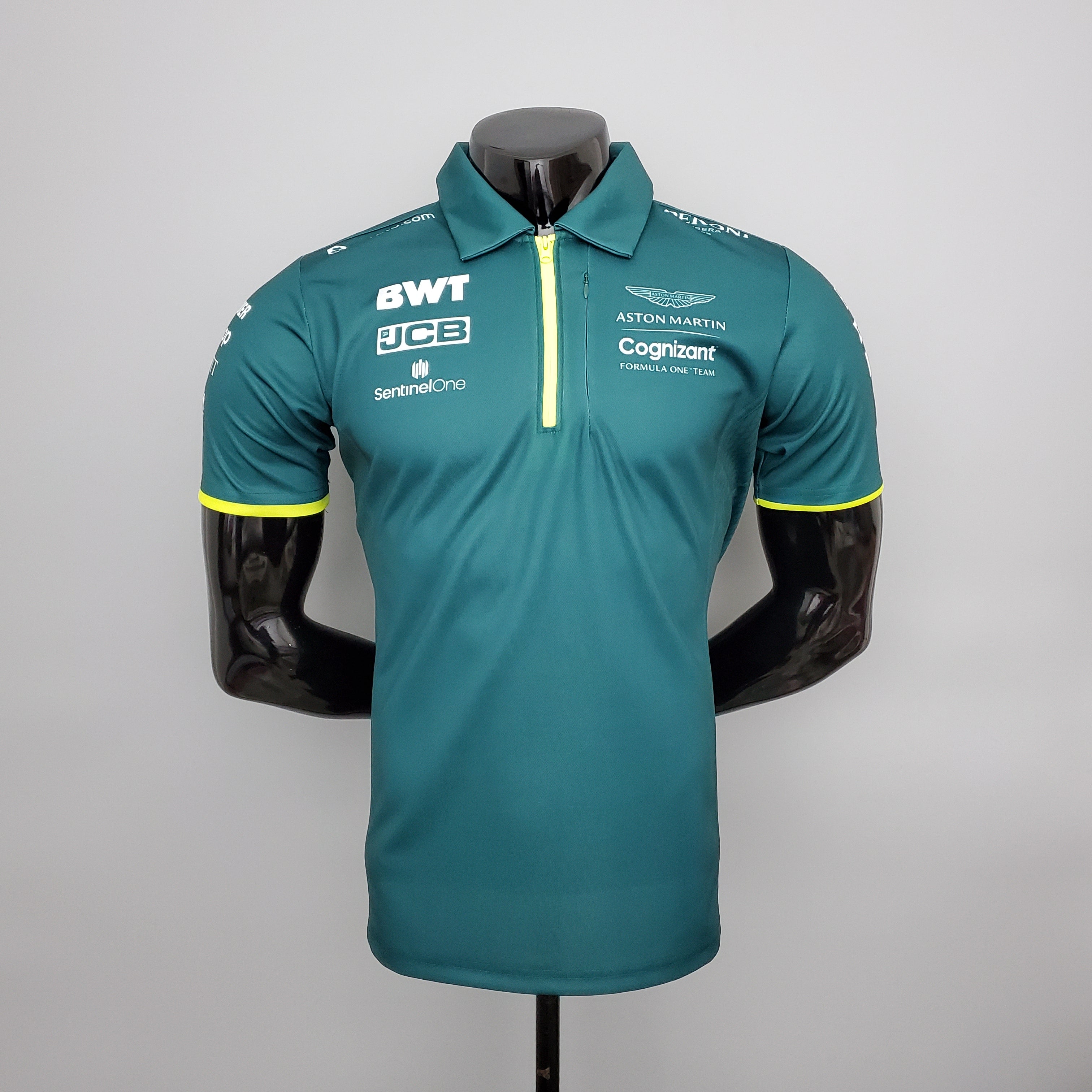 Aston Martin F1 2023 Player Fit Polo – Sebastian Vettel #5 Cognizant | Racing Green