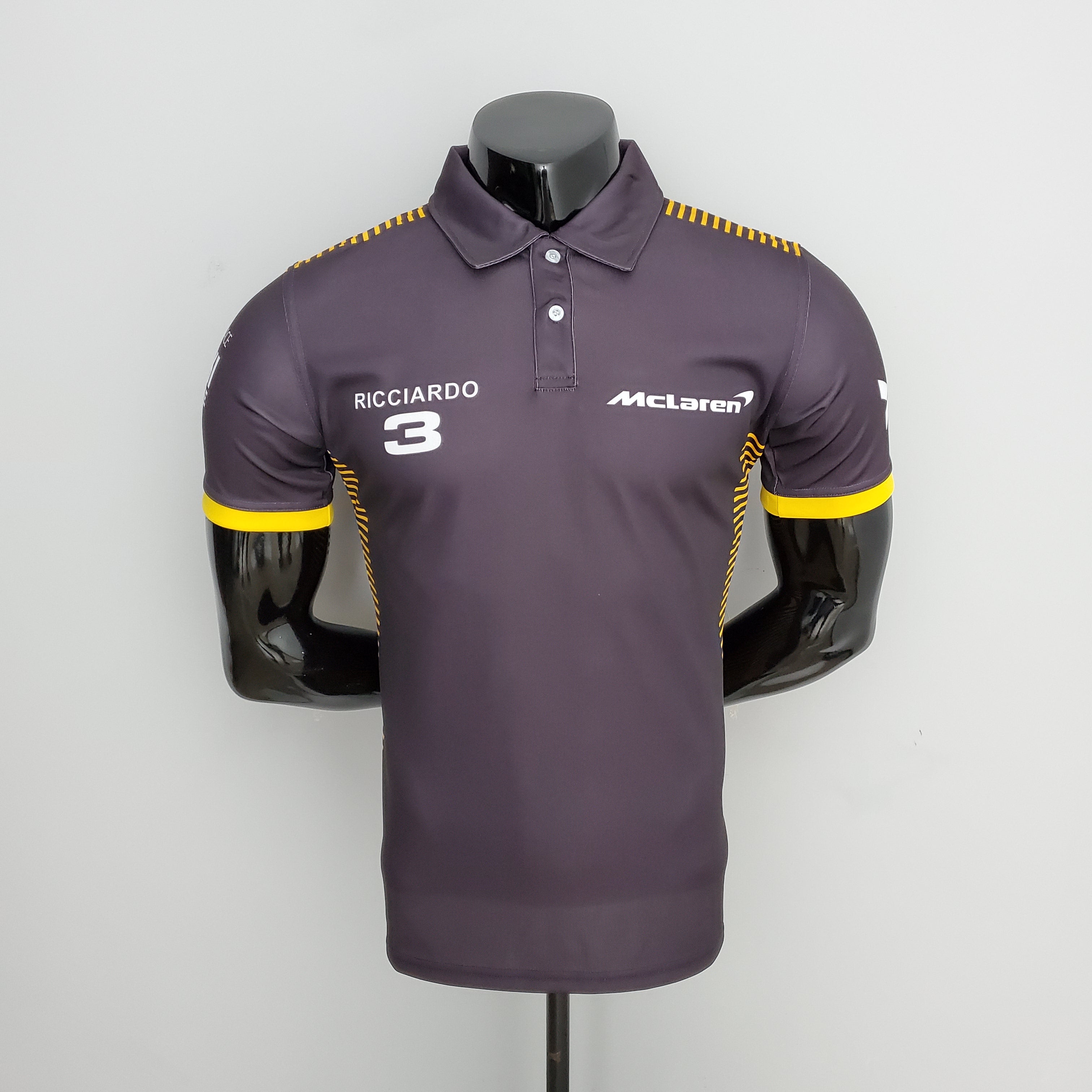 McLaren F1 2023 Polo – Player Fit – Ricciardo #3 | Gray