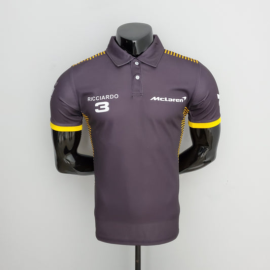 McLaren F1 2023 Polo – Player Fit – Ricciardo #3 | Gray