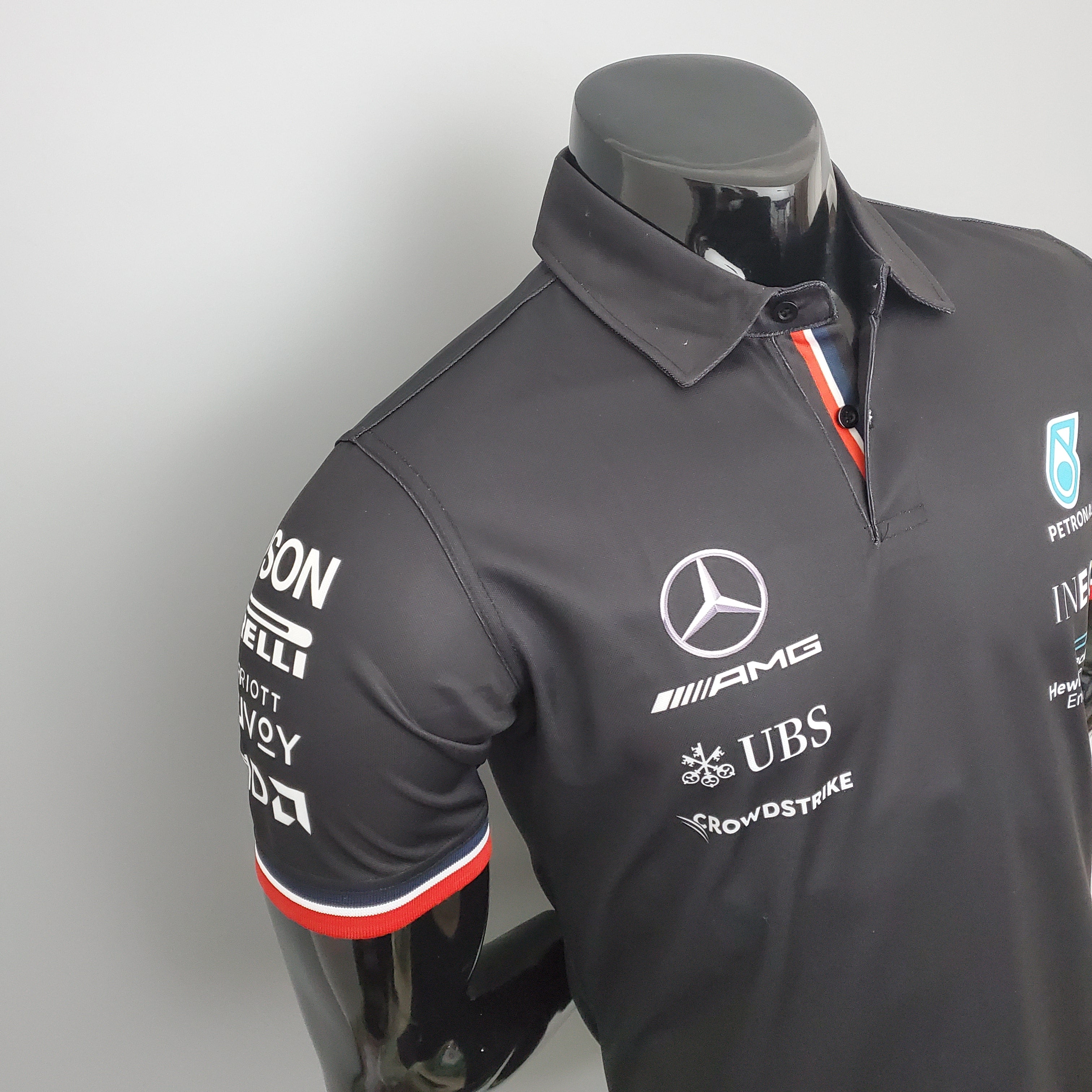 Mercedes F1 2023 Polo - Player Fit Petronas | Black