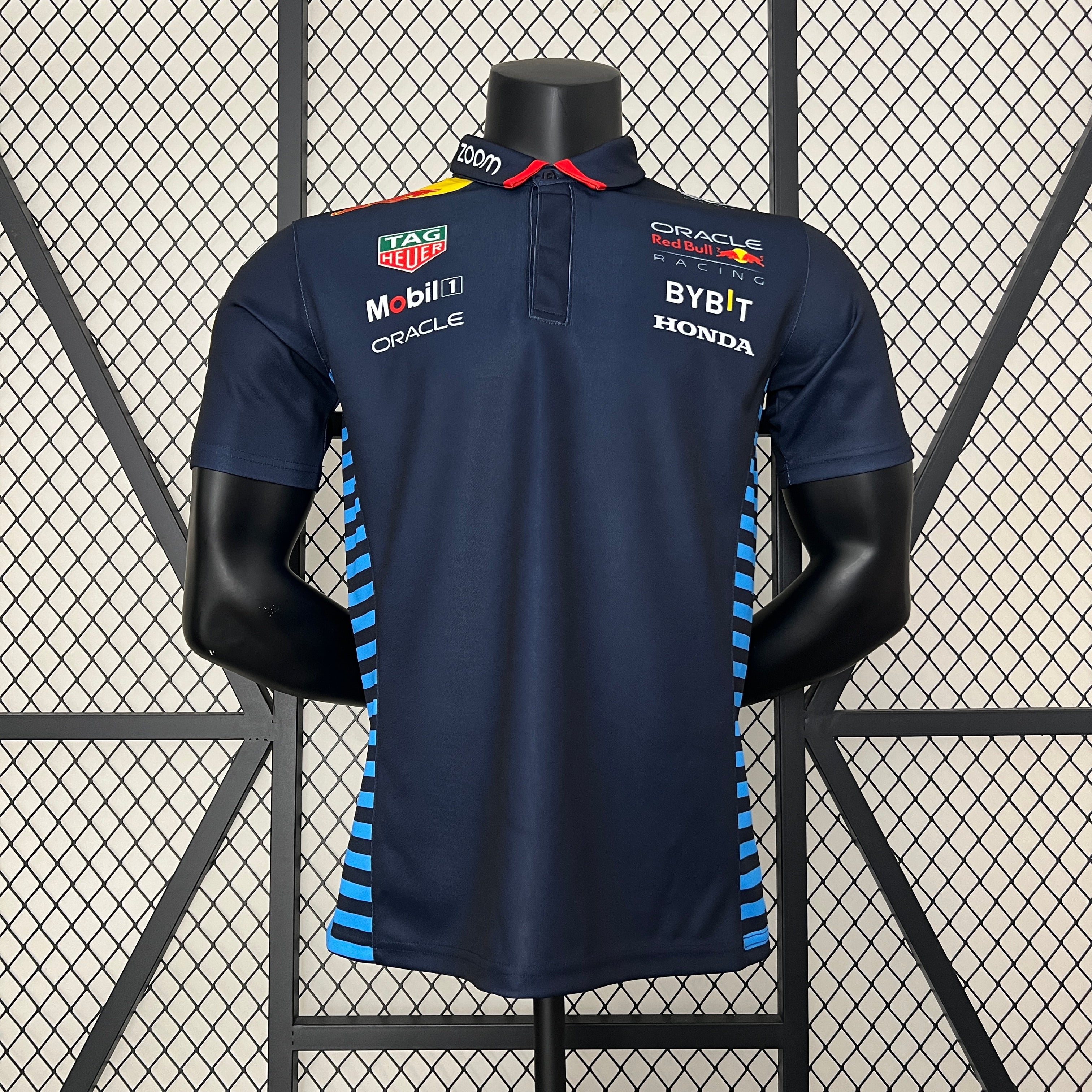 Red Bull Racing F1 2024 Polo – Player Fit | Navy Blue