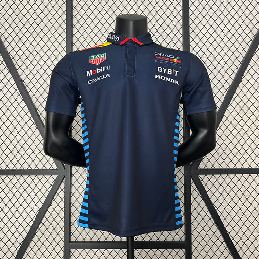 Red Bull Racing F1 2024 Polo – Player Fit | Navy Blue