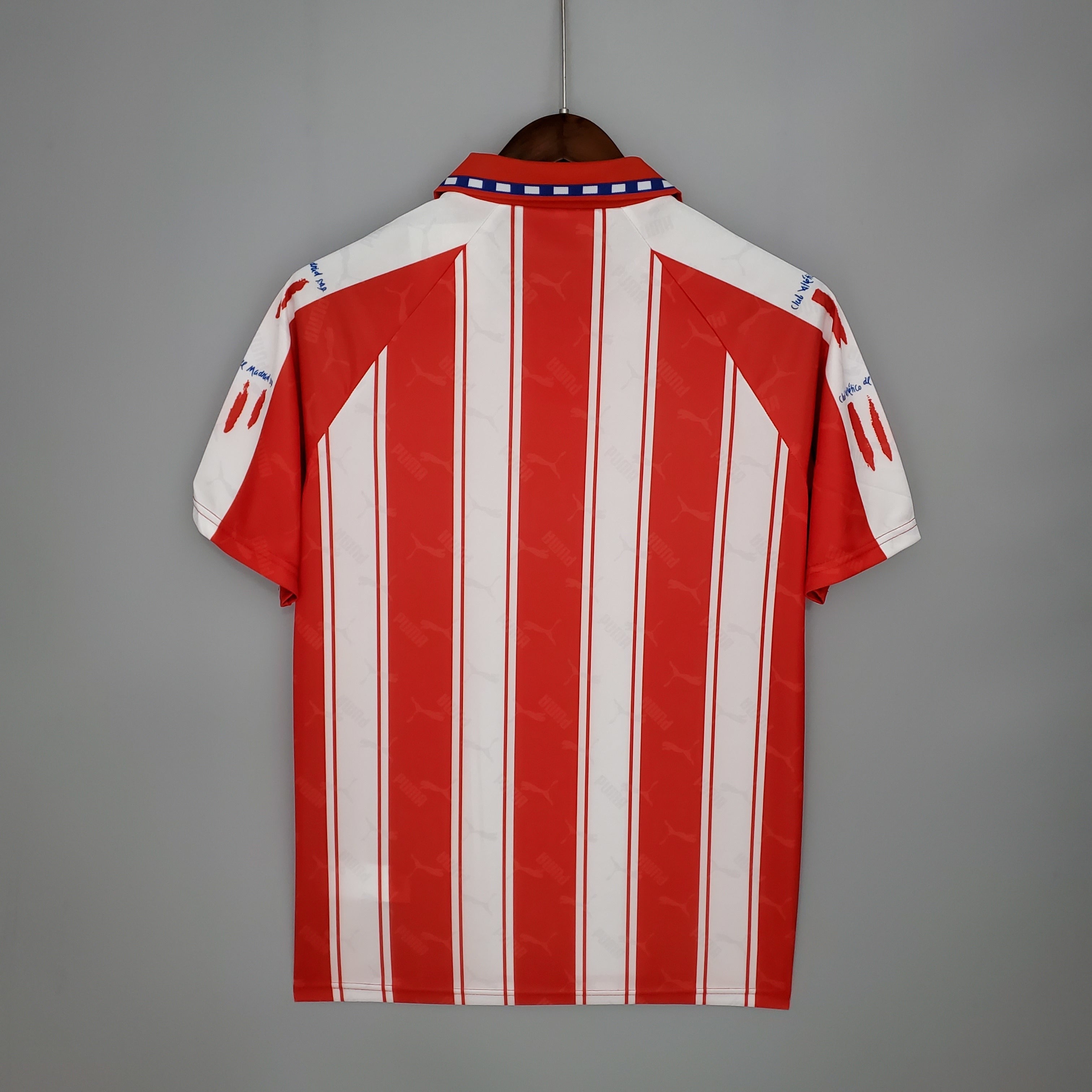 1990s Atletico Madrid Retro Football Shirt | Red White Home