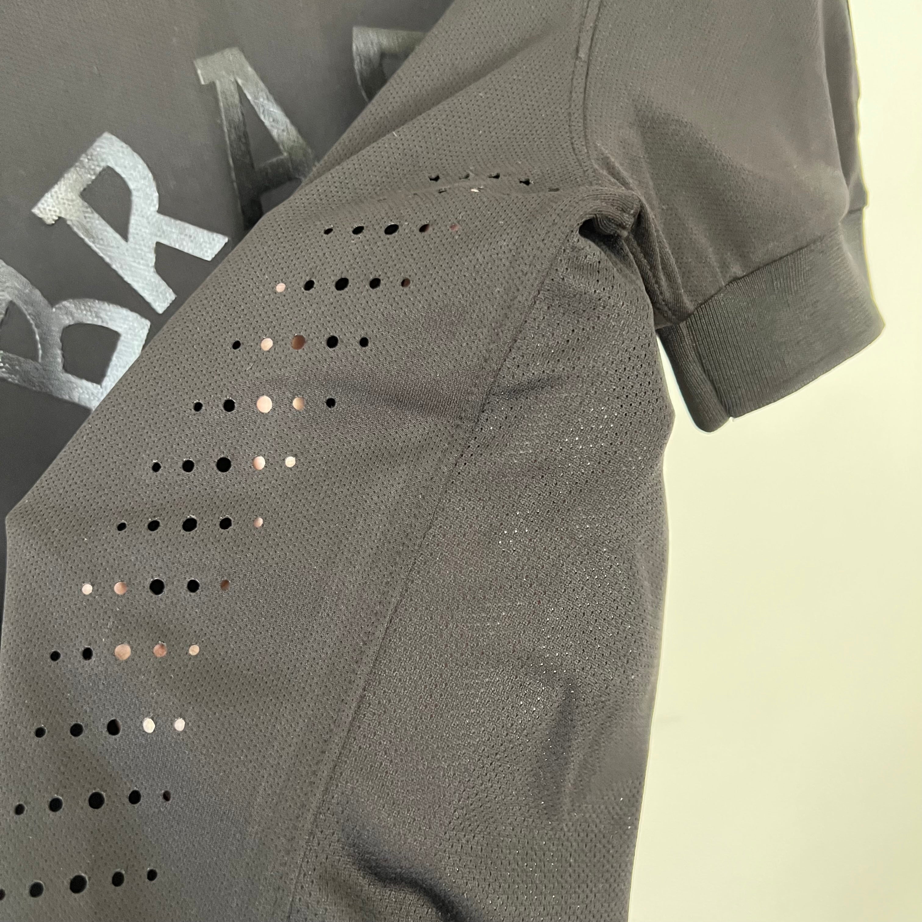 2020s Brazil Retro Football Shirt | Black Dark Grey Edition