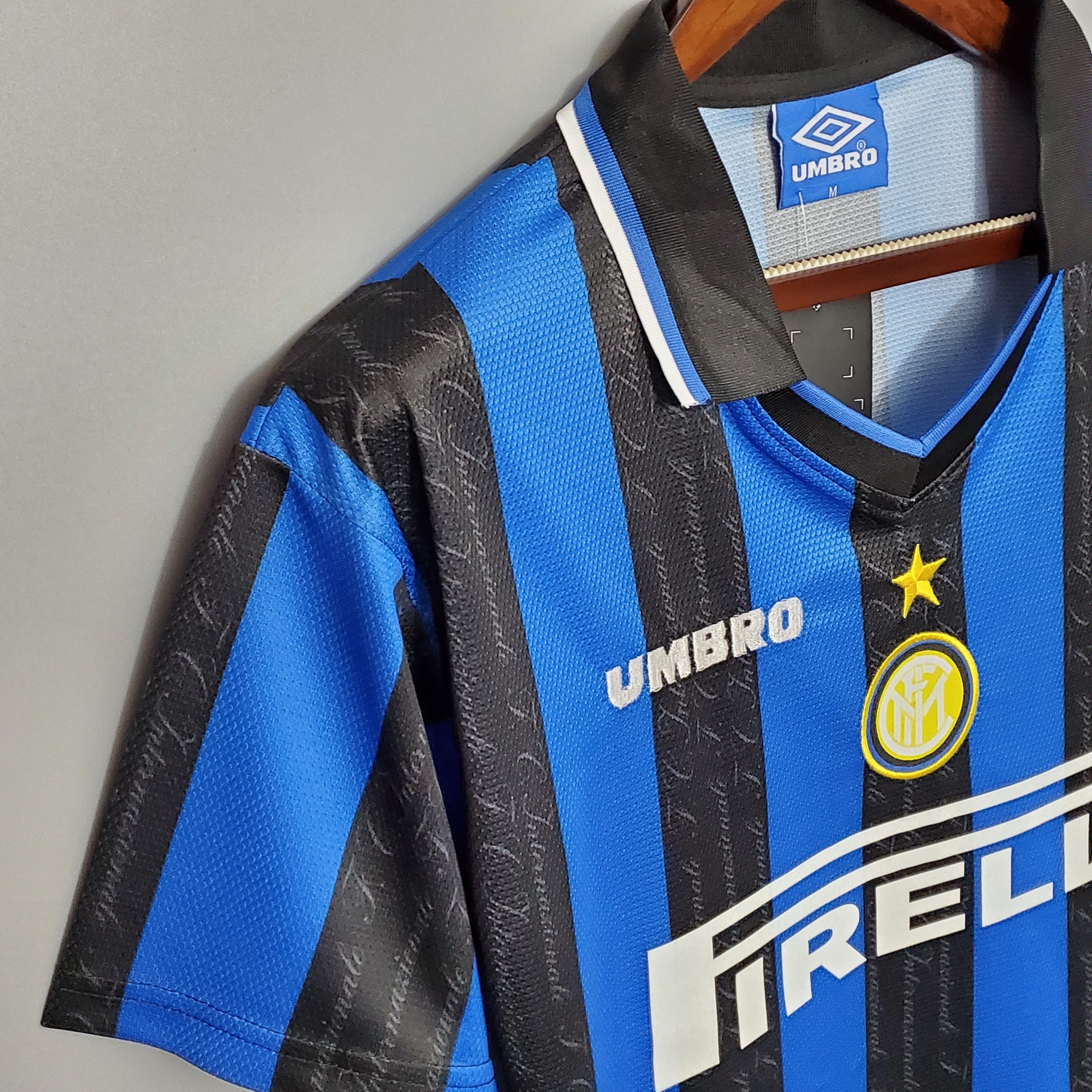 1990s Inter Milan Retro Football Shirt | Blue Black Home