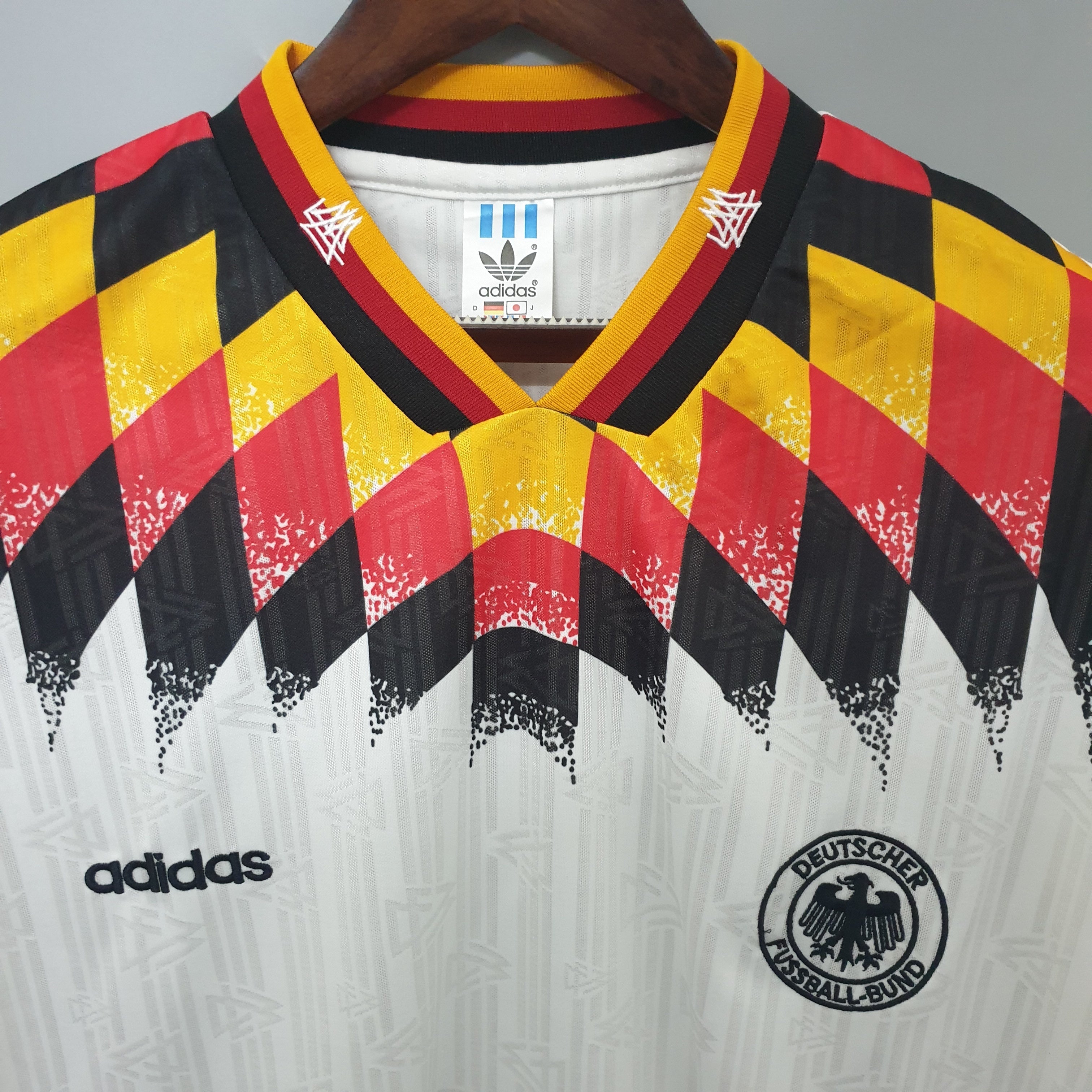 1990s Germany Retro Football Shirt | Yellow Black Home