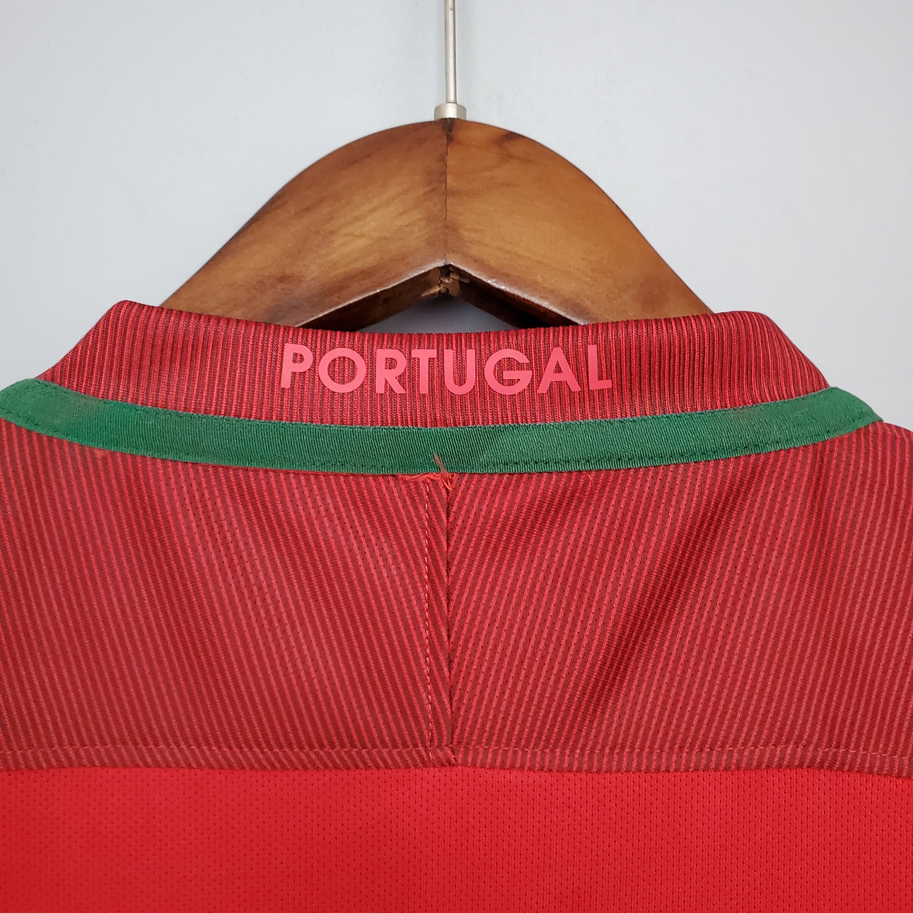 2010s Portugal Retro Football Shirt | Red Green Home